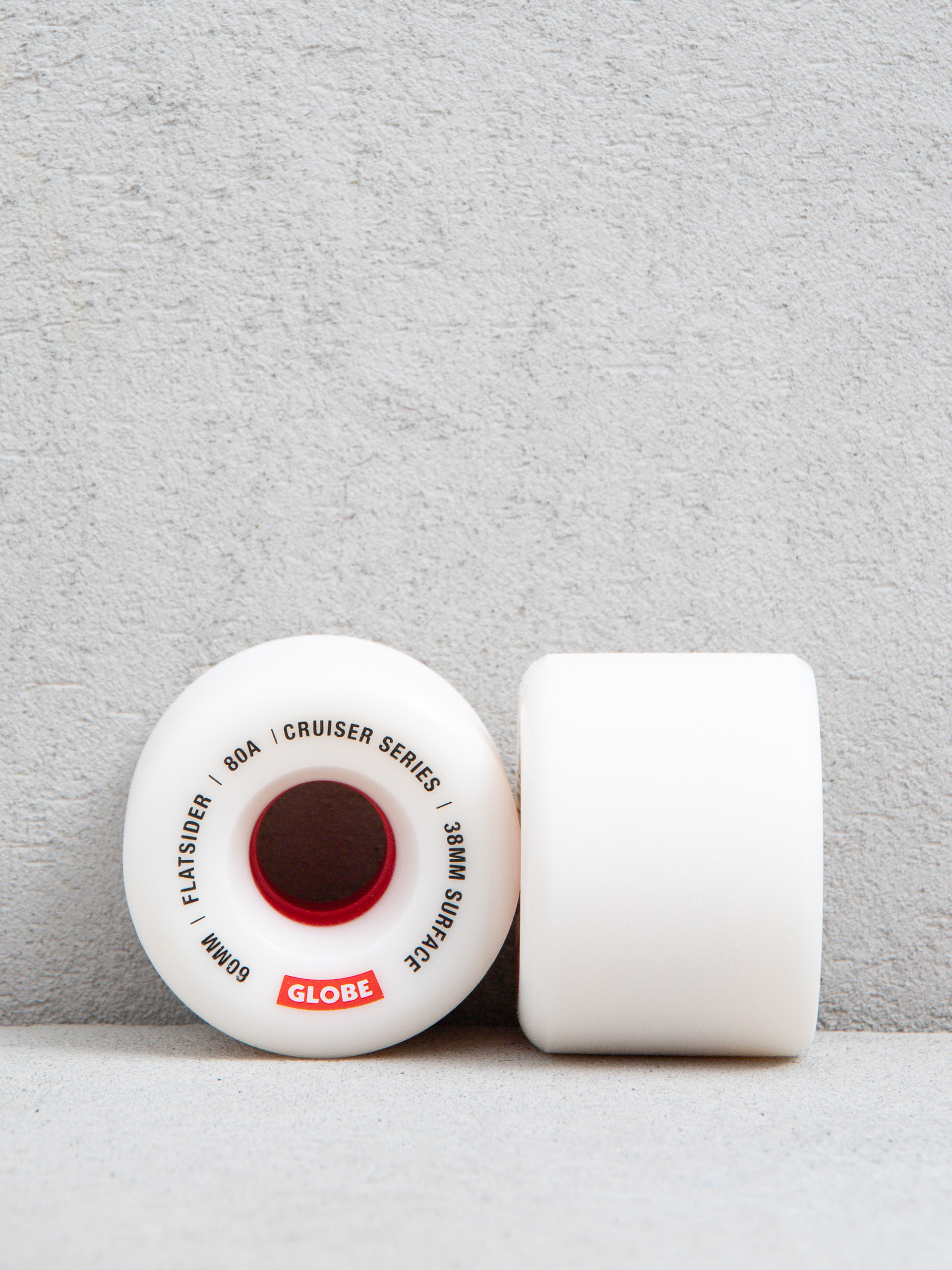 Колеса Globe Flatsider (white/red)