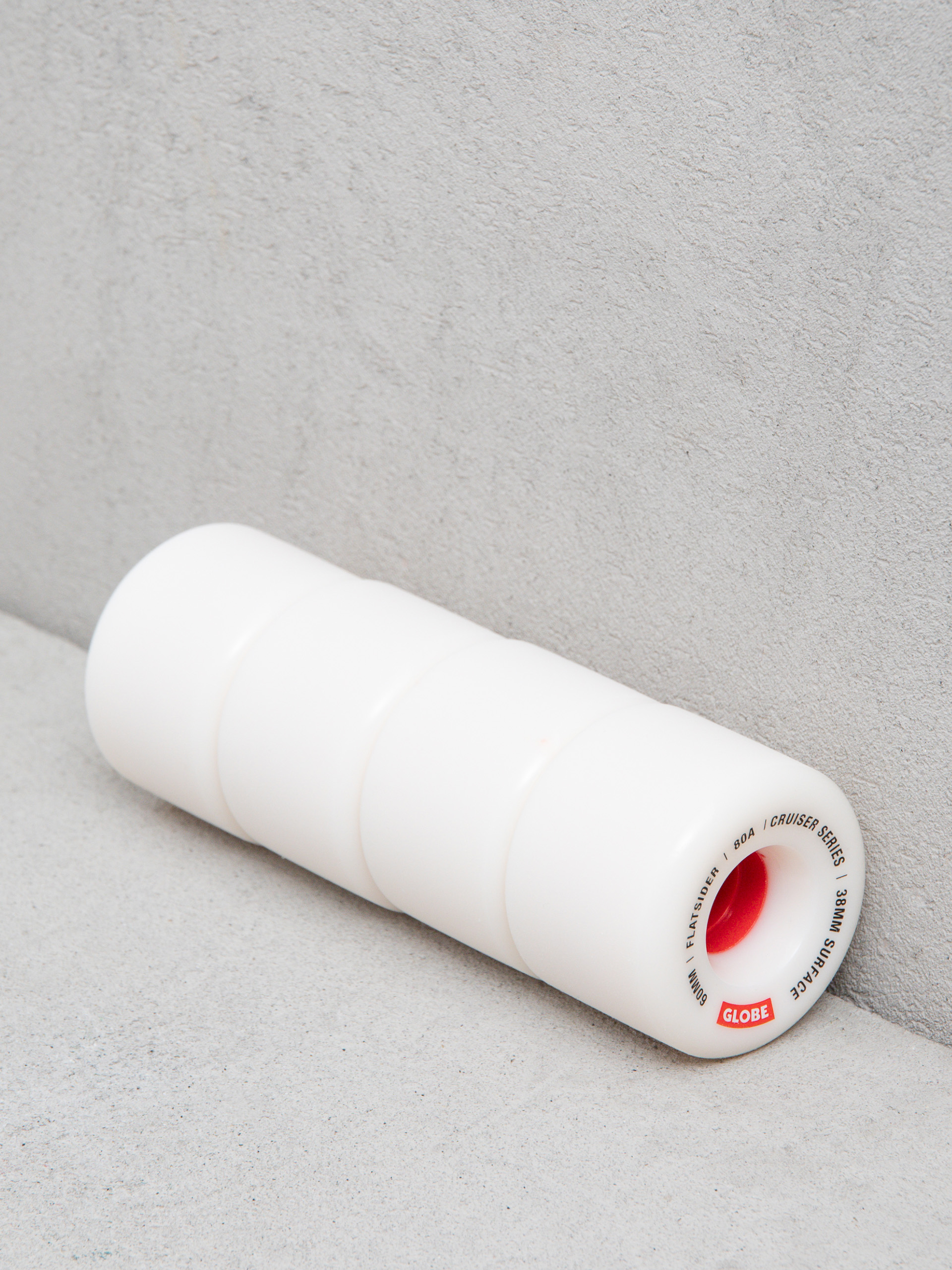 Колеса Globe Flatsider (white/red)