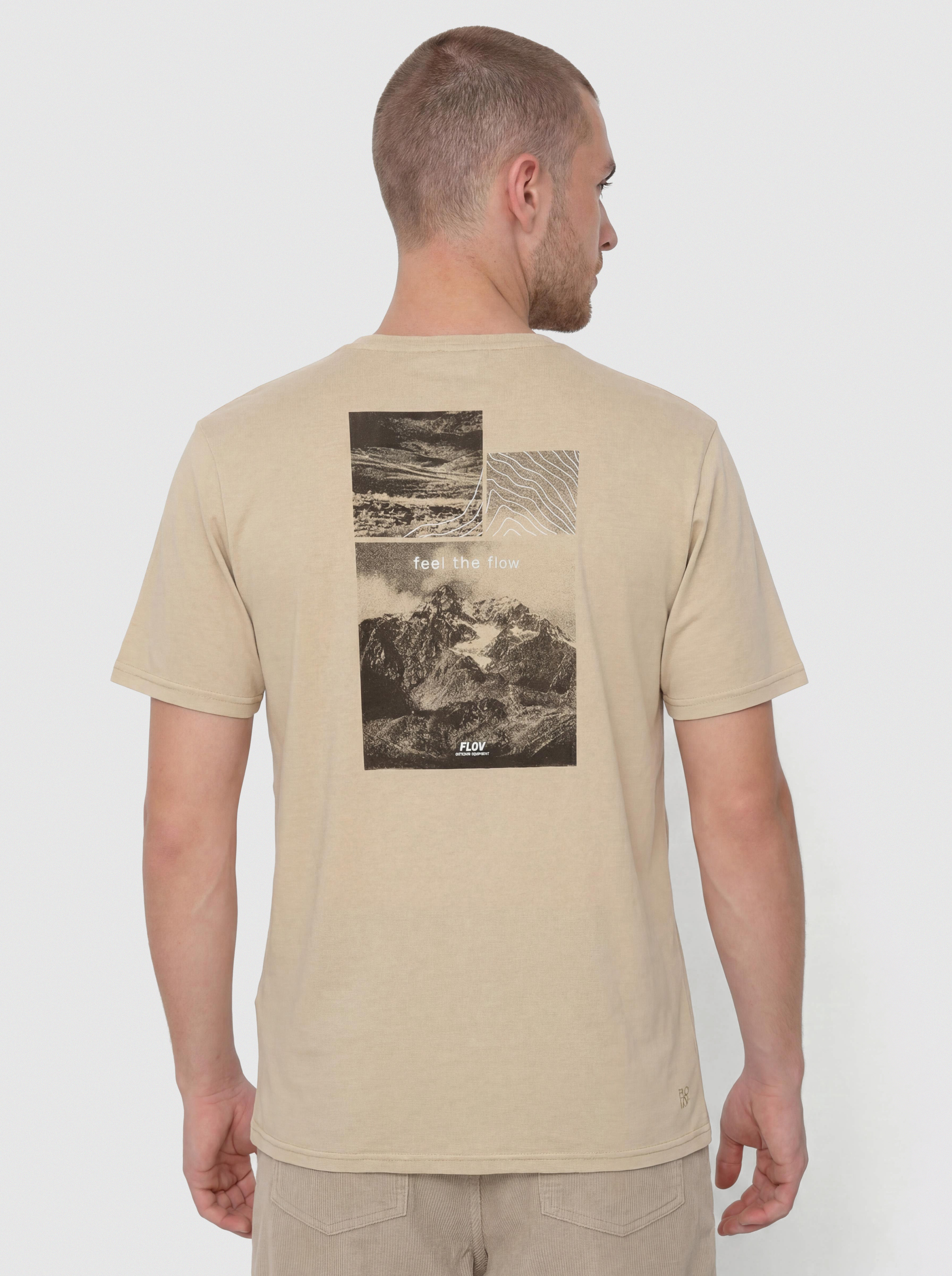 Футболка FLOV Morro (beige/dark grey)