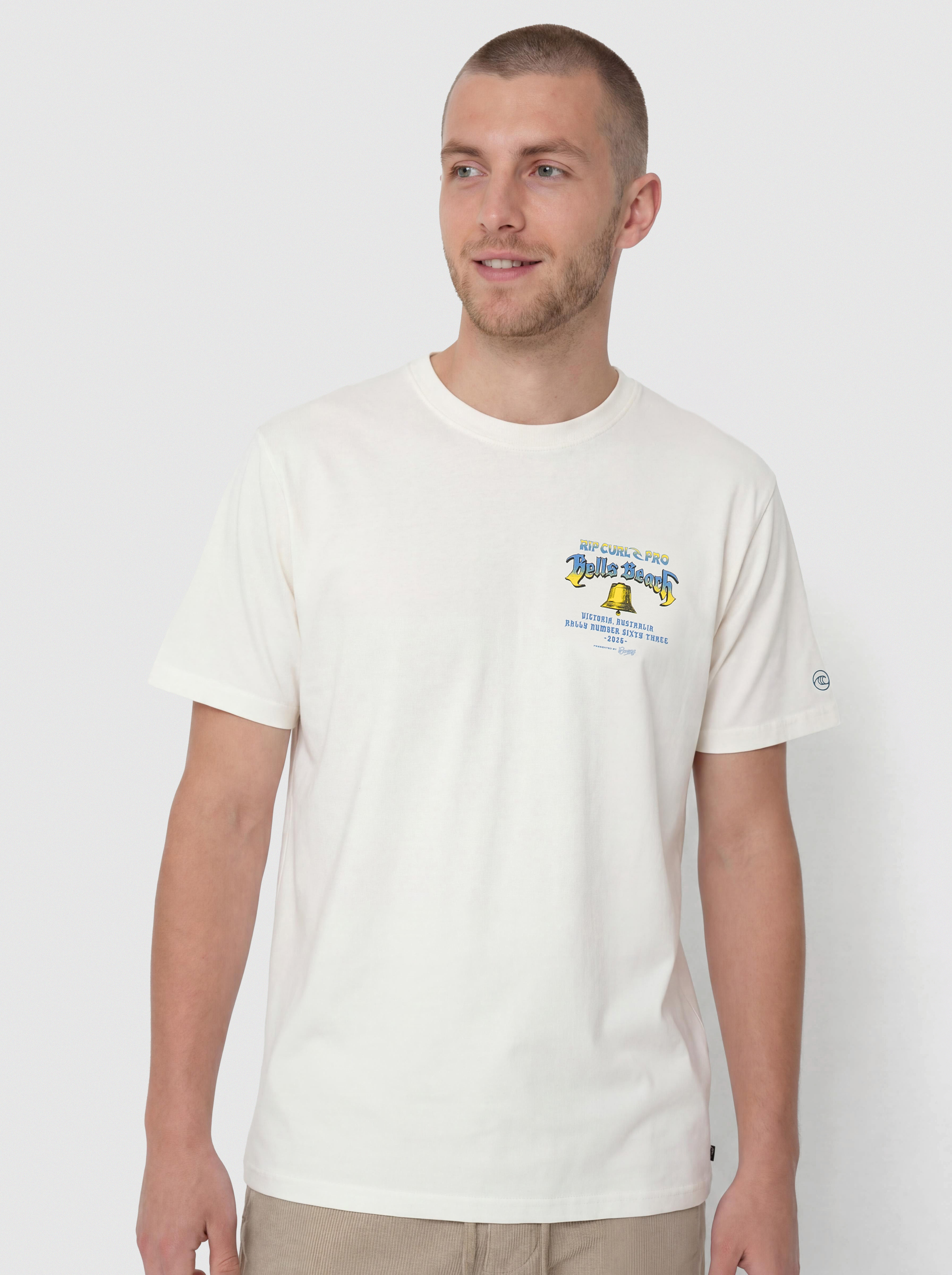 Футболка Rip Curl Bells Pro 26 Bell Logo (bone)