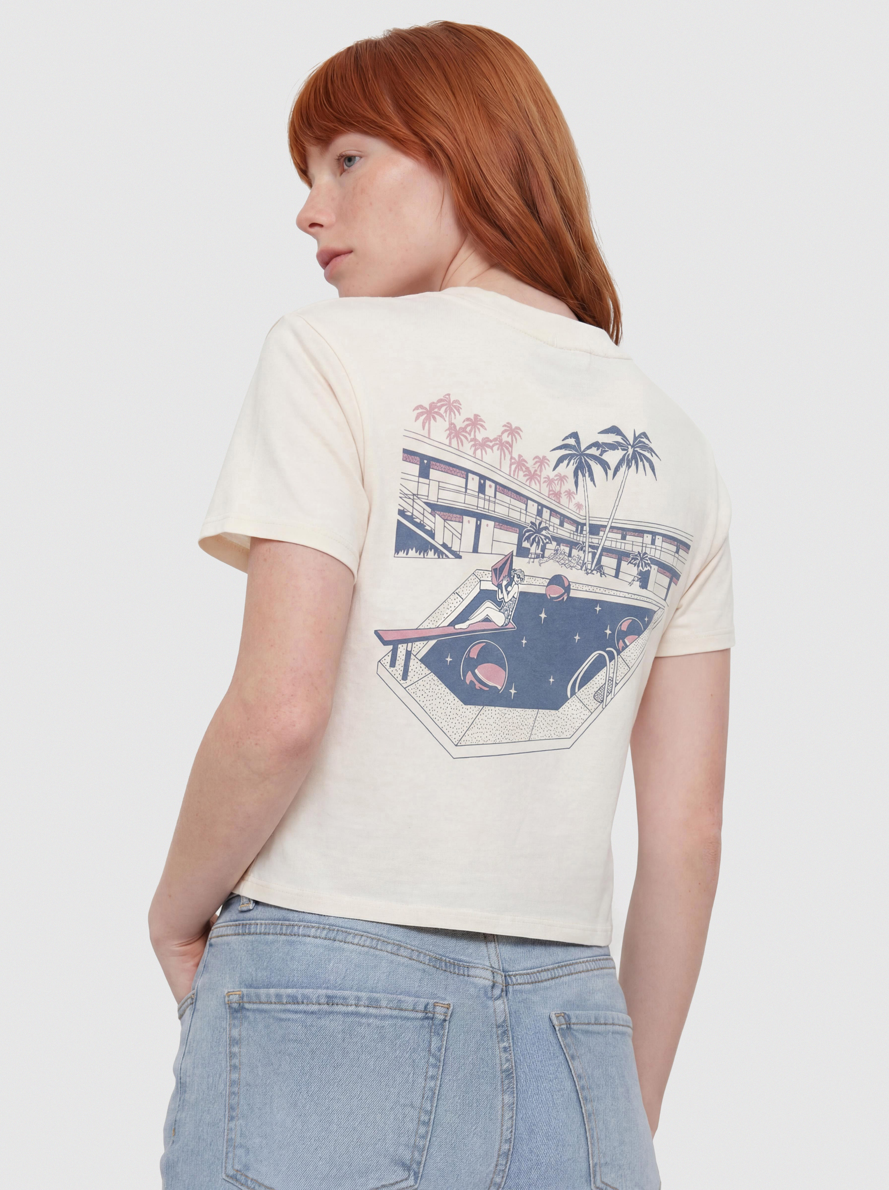 Футболка Volcom Pocket Dial Wmn (vintage white)