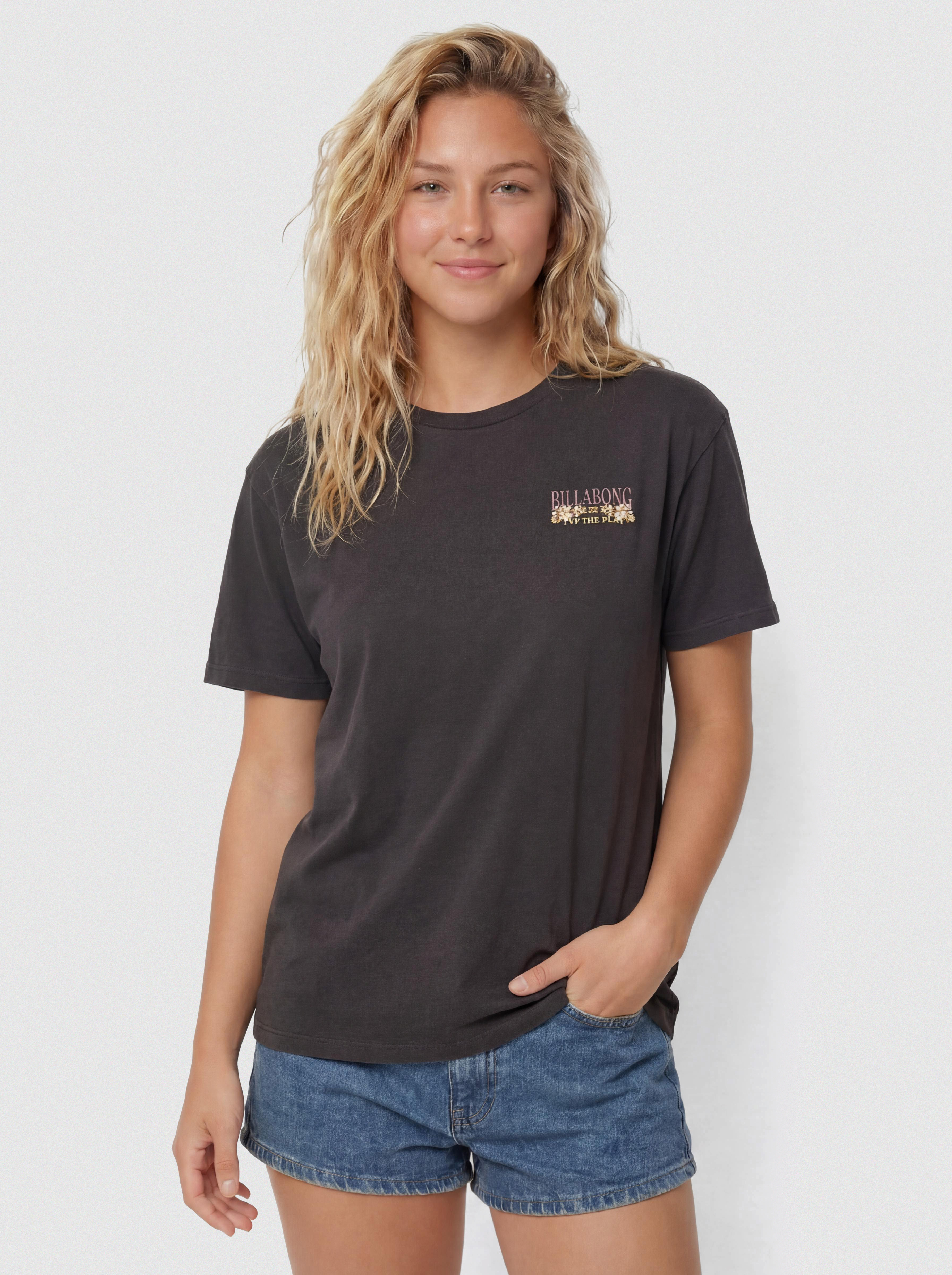 Футболка Billabong Floral Rocker Wmn (off black)