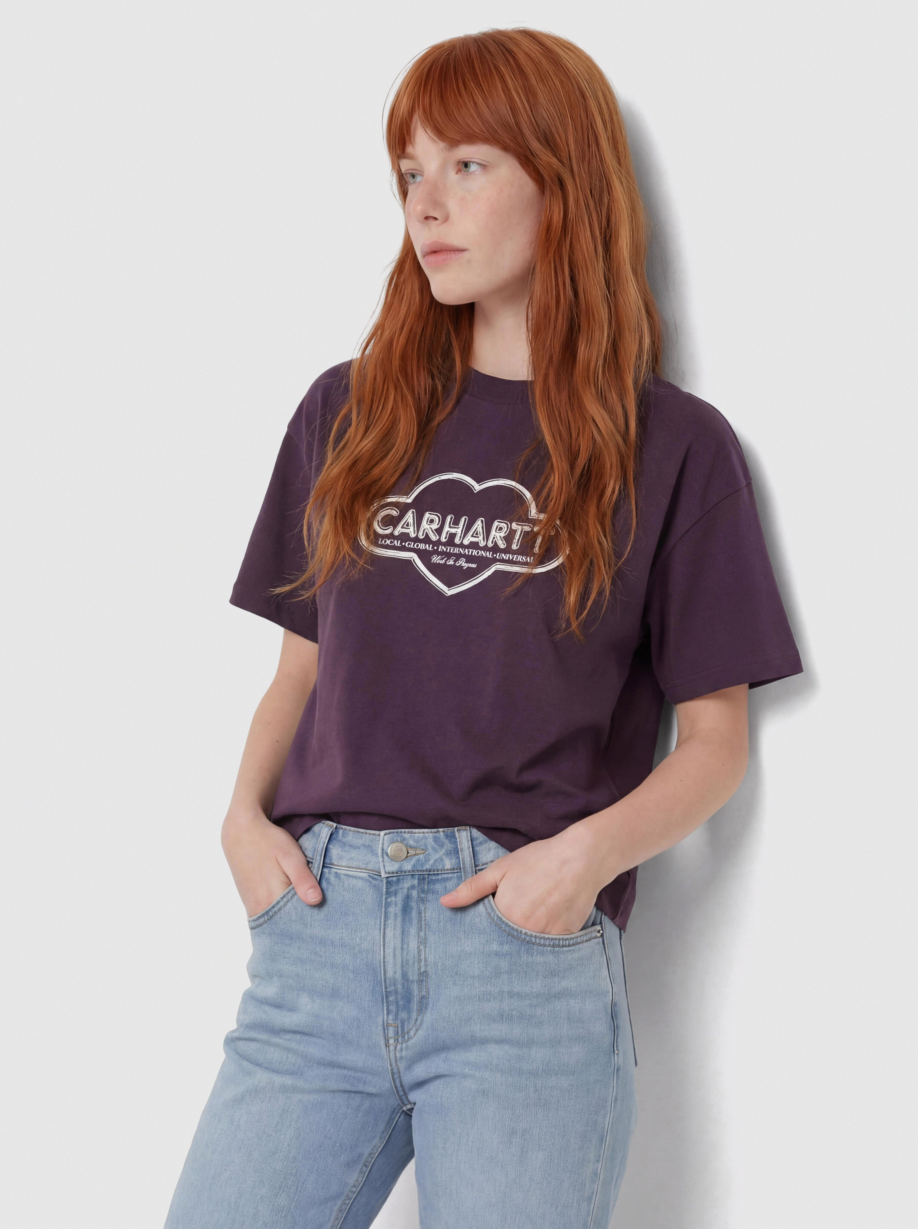 Футболка Carhartt WIP Cloud Heart Wmn (cozy purple)