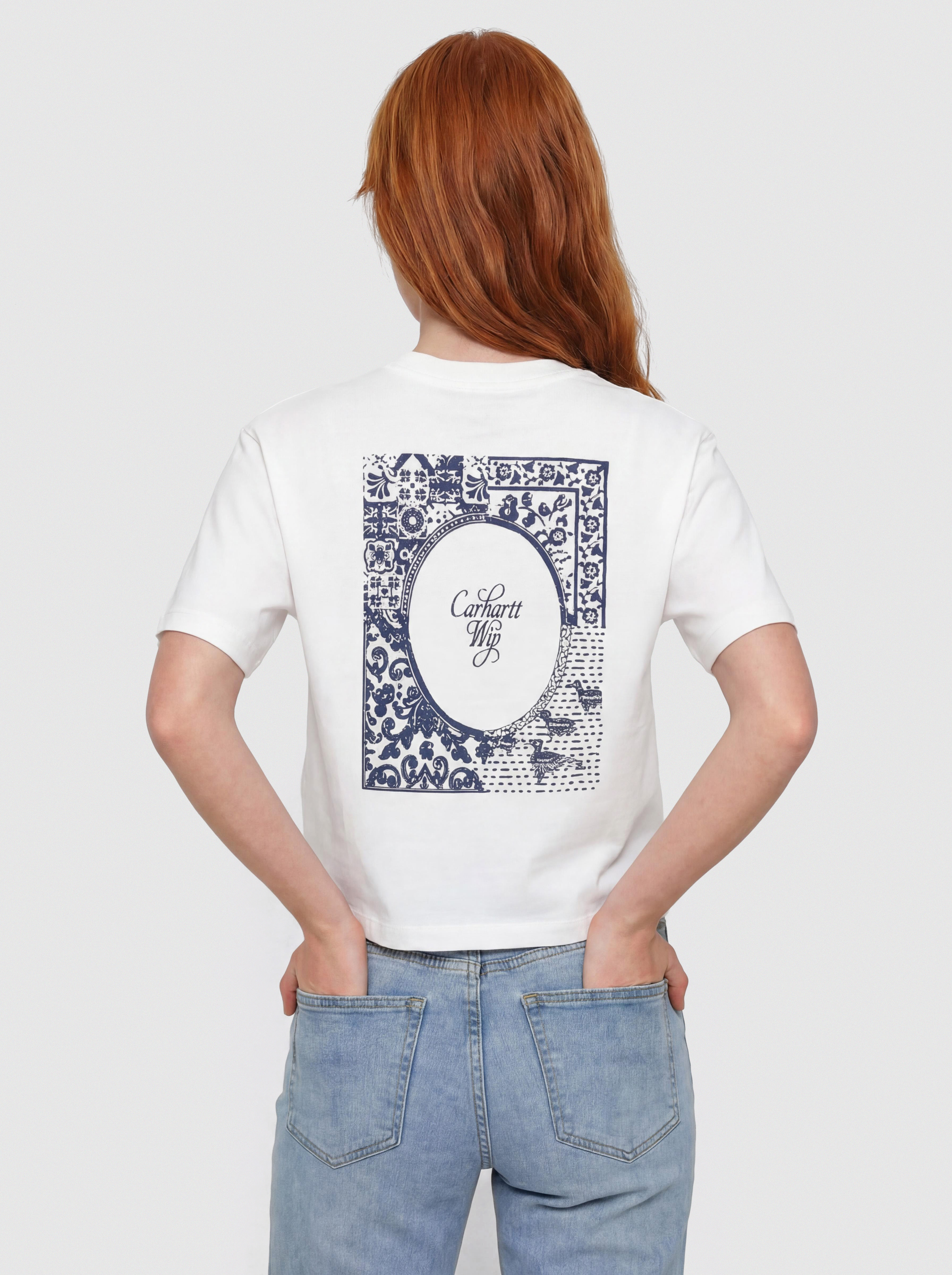 Футболка Carhartt WIP Vestige Wmn (white)