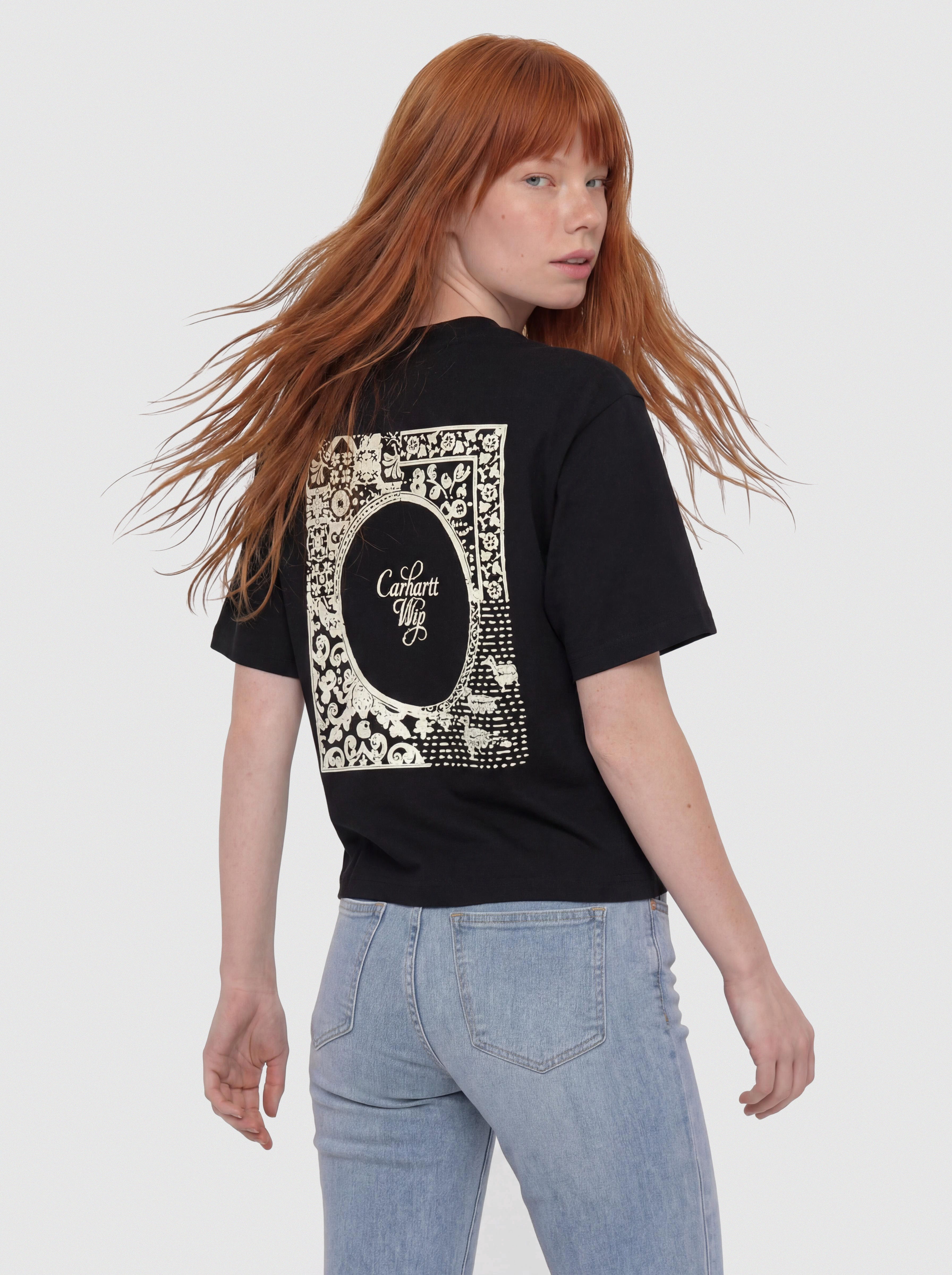 Футболка Carhartt WIP Vestige Wmn (black)