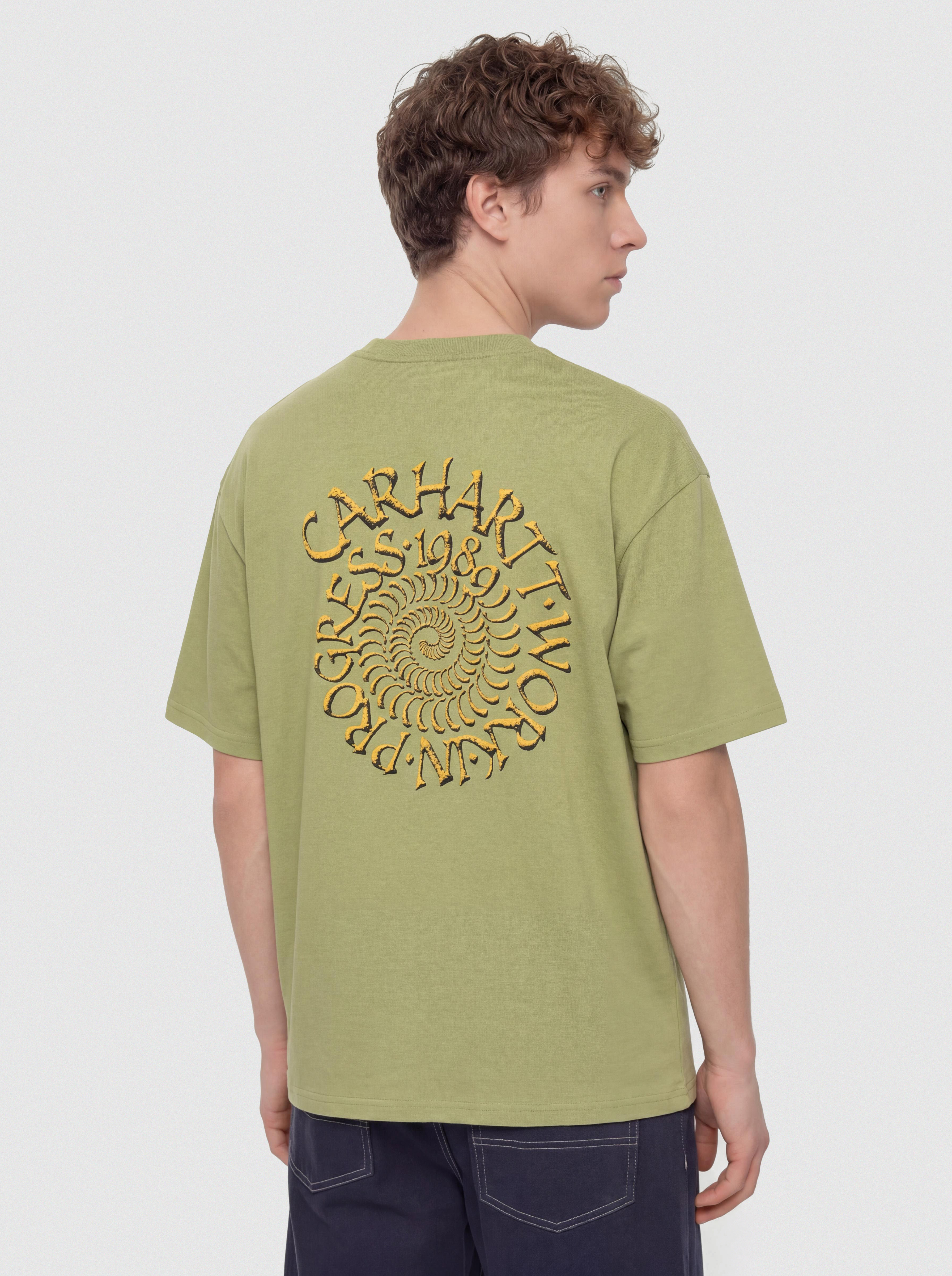 Футболка Carhartt WIP Spirals (gentle green)