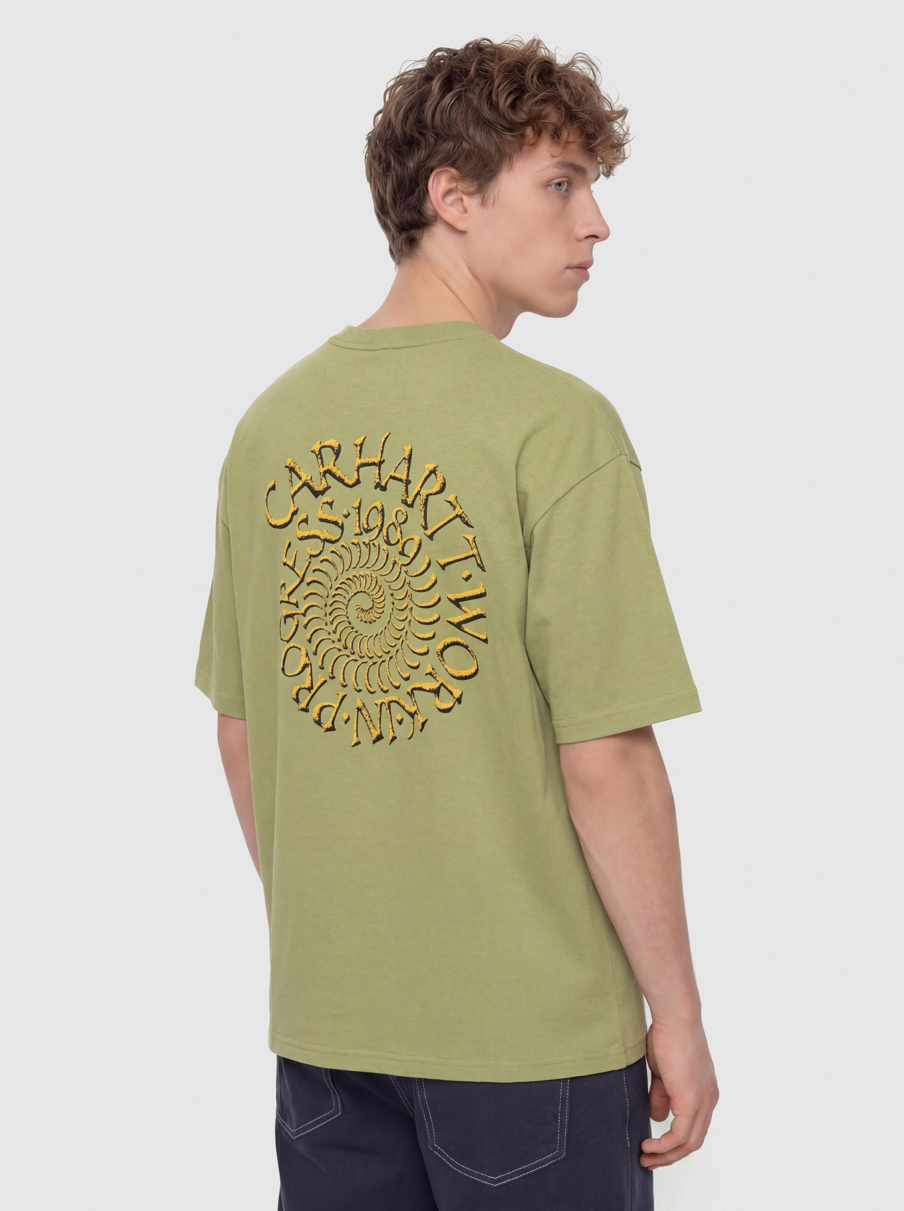 Футболка Carhartt WIP Spirals (gentle green)