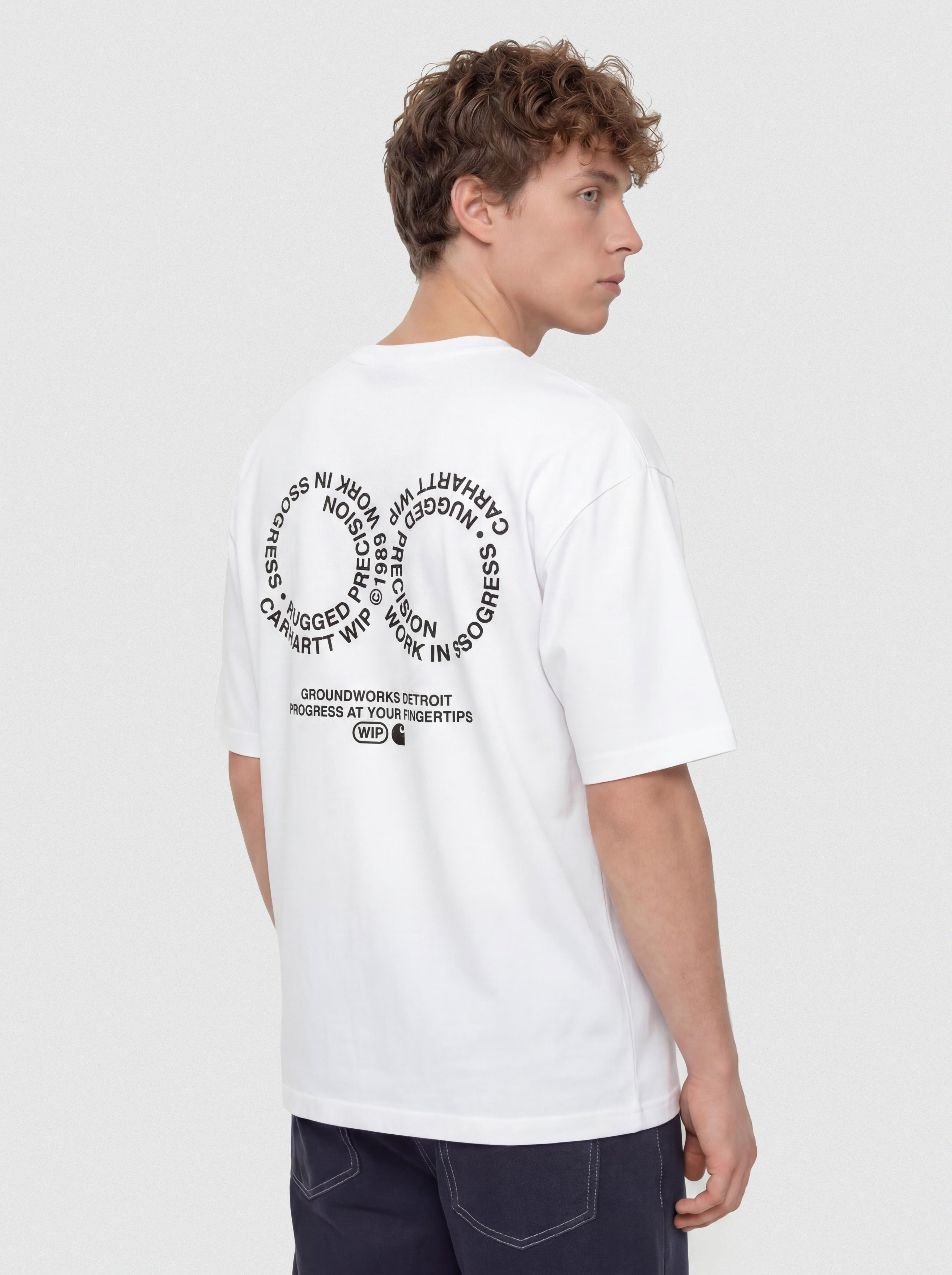 Футболка Carhartt WIP Rotation (white/black)