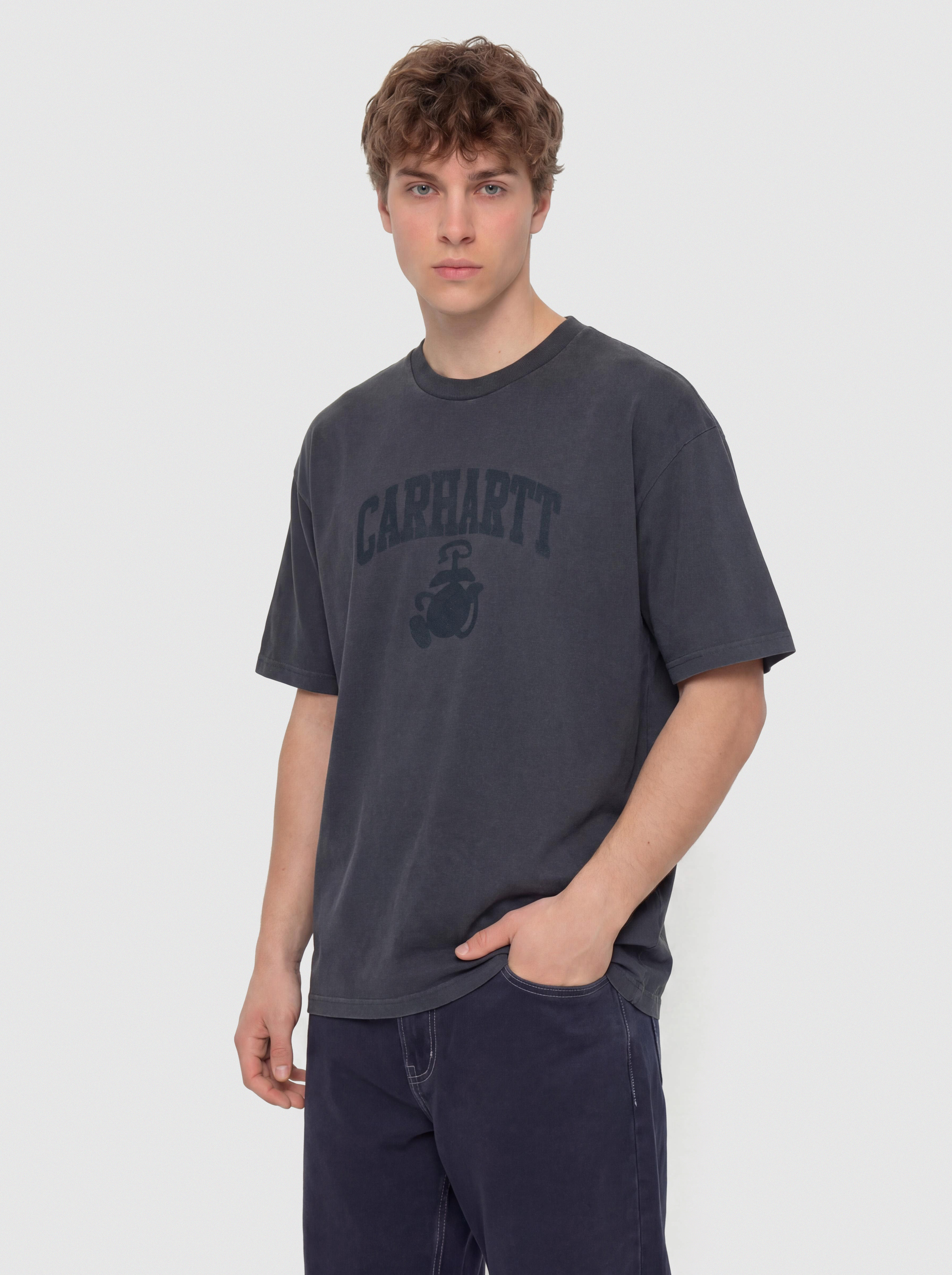 Футболка Carhartt WIP Faded Pond Corps (deep night)