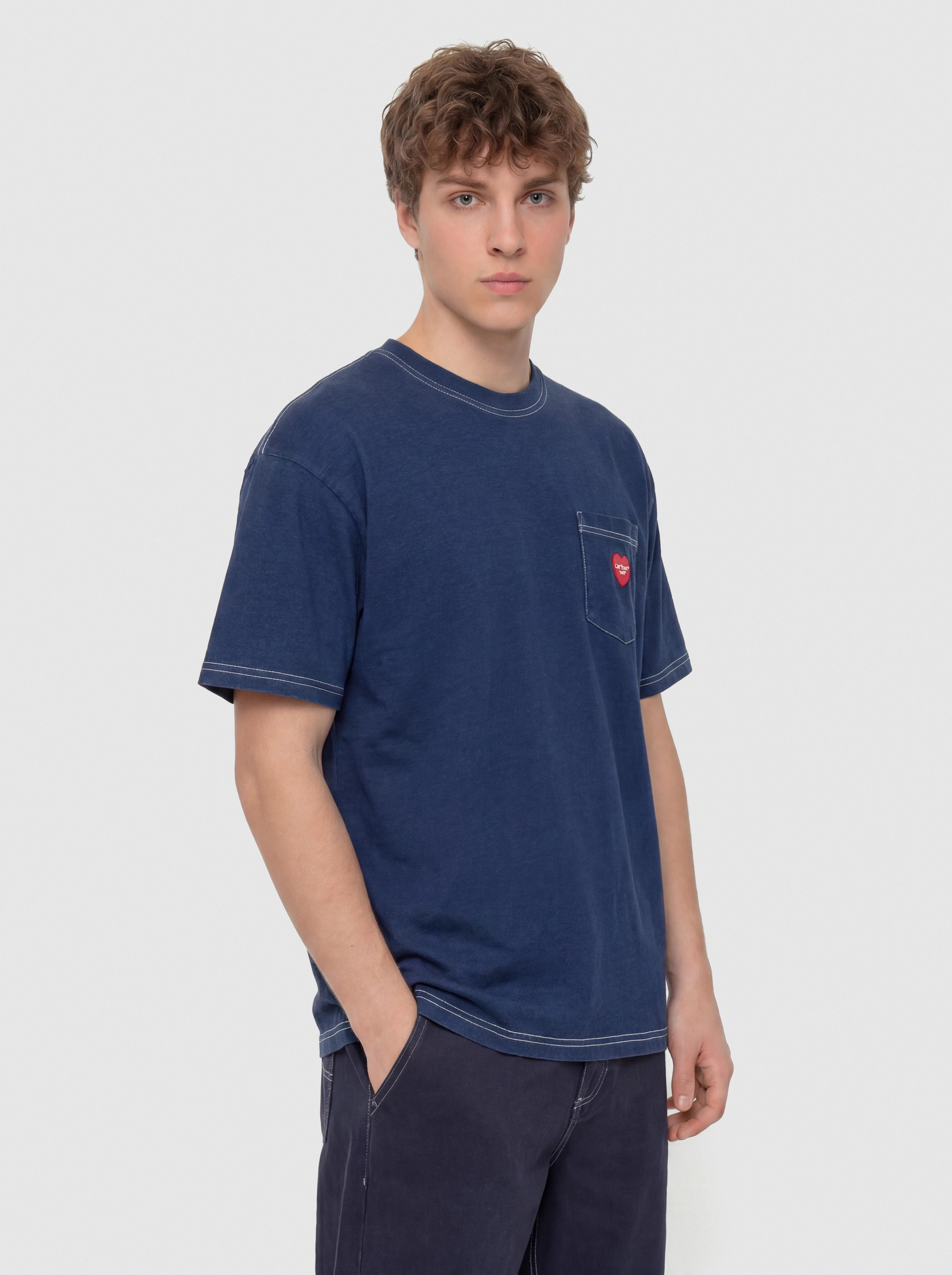 Футболка Carhartt WIP Ingo Pocket (dark blue)
