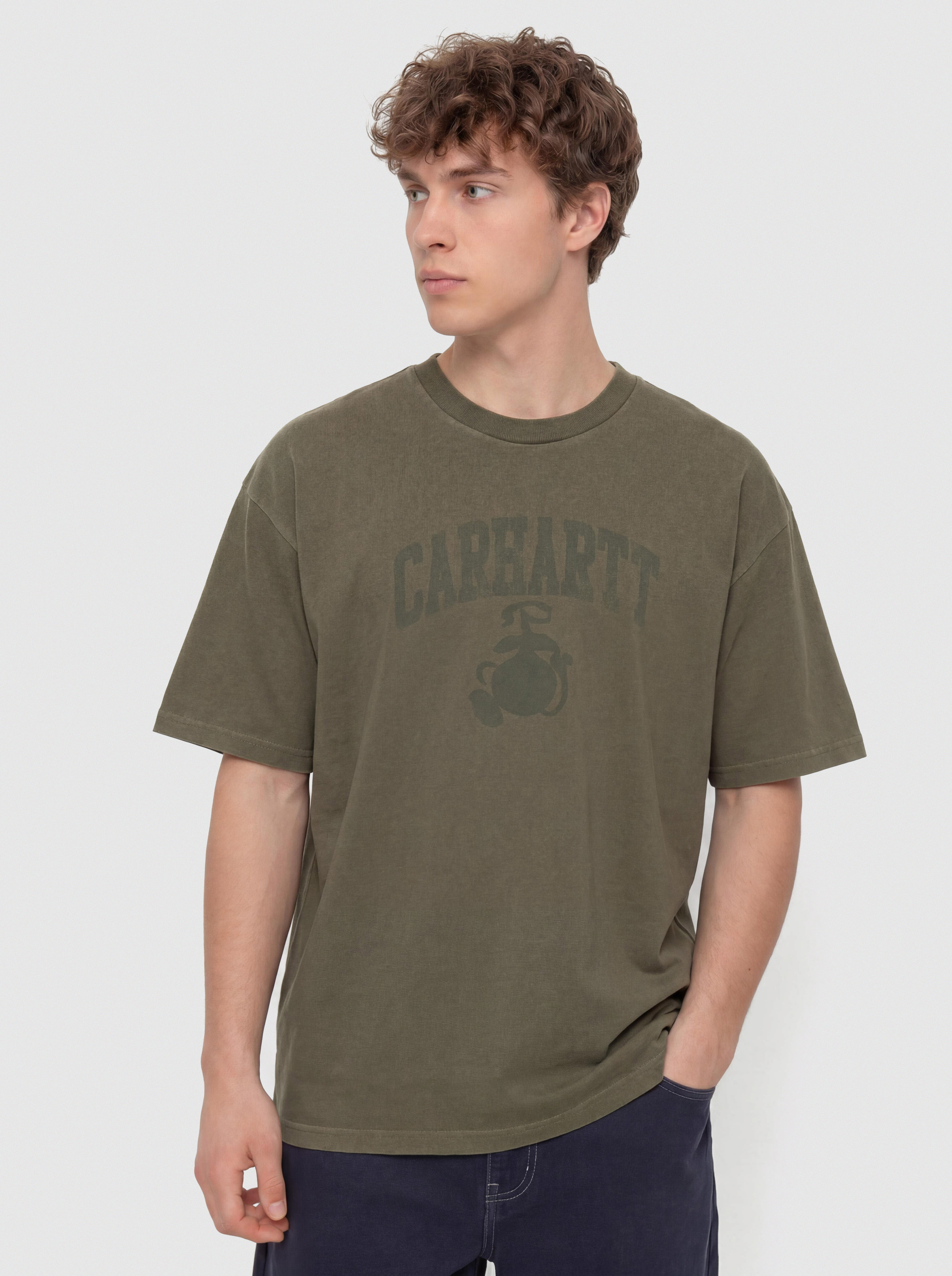 Футболка Carhartt WIP Faded Pond Corps (cypress)