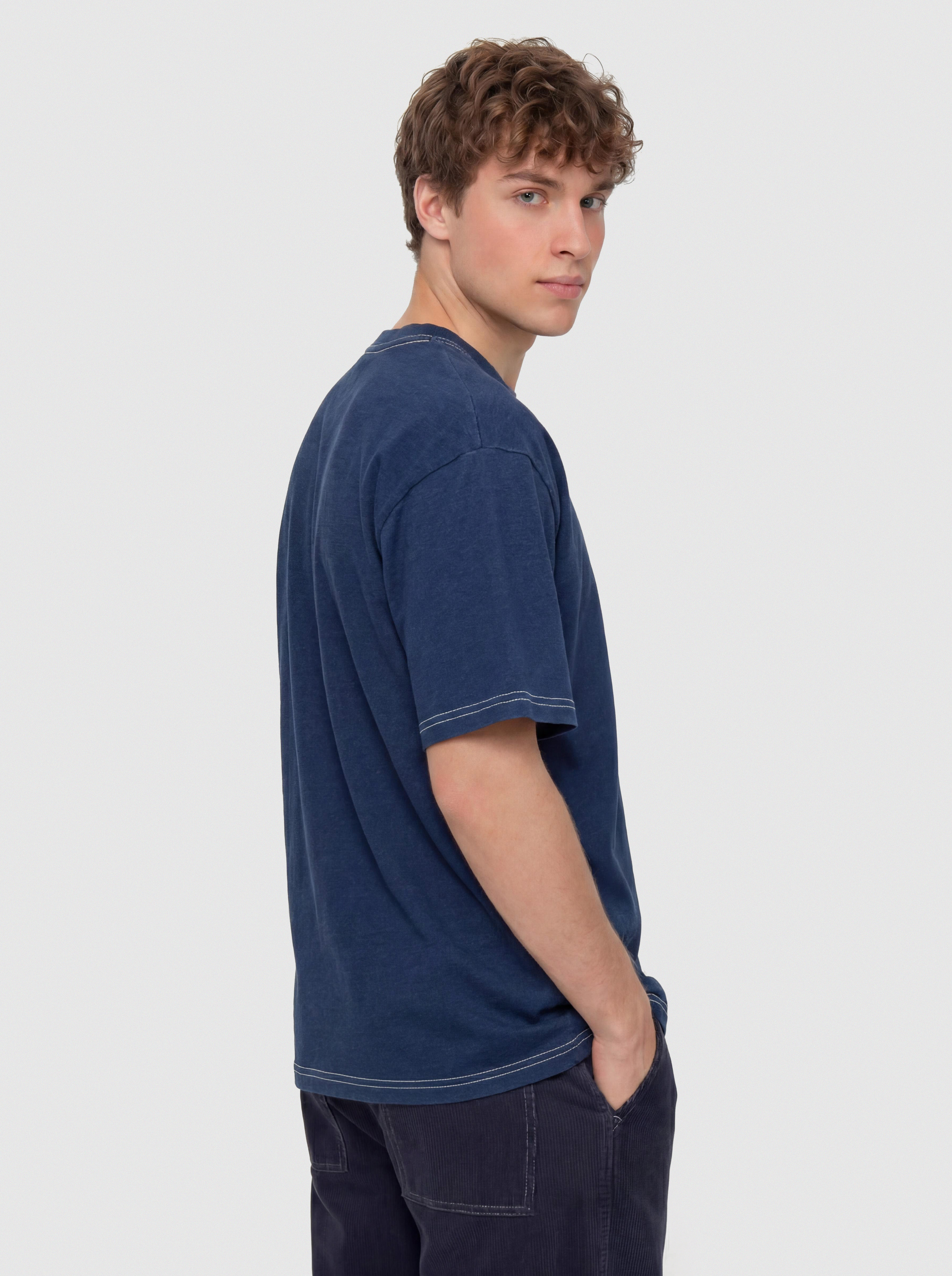 Футболка Carhartt WIP Ingo Pocket (dark blue)