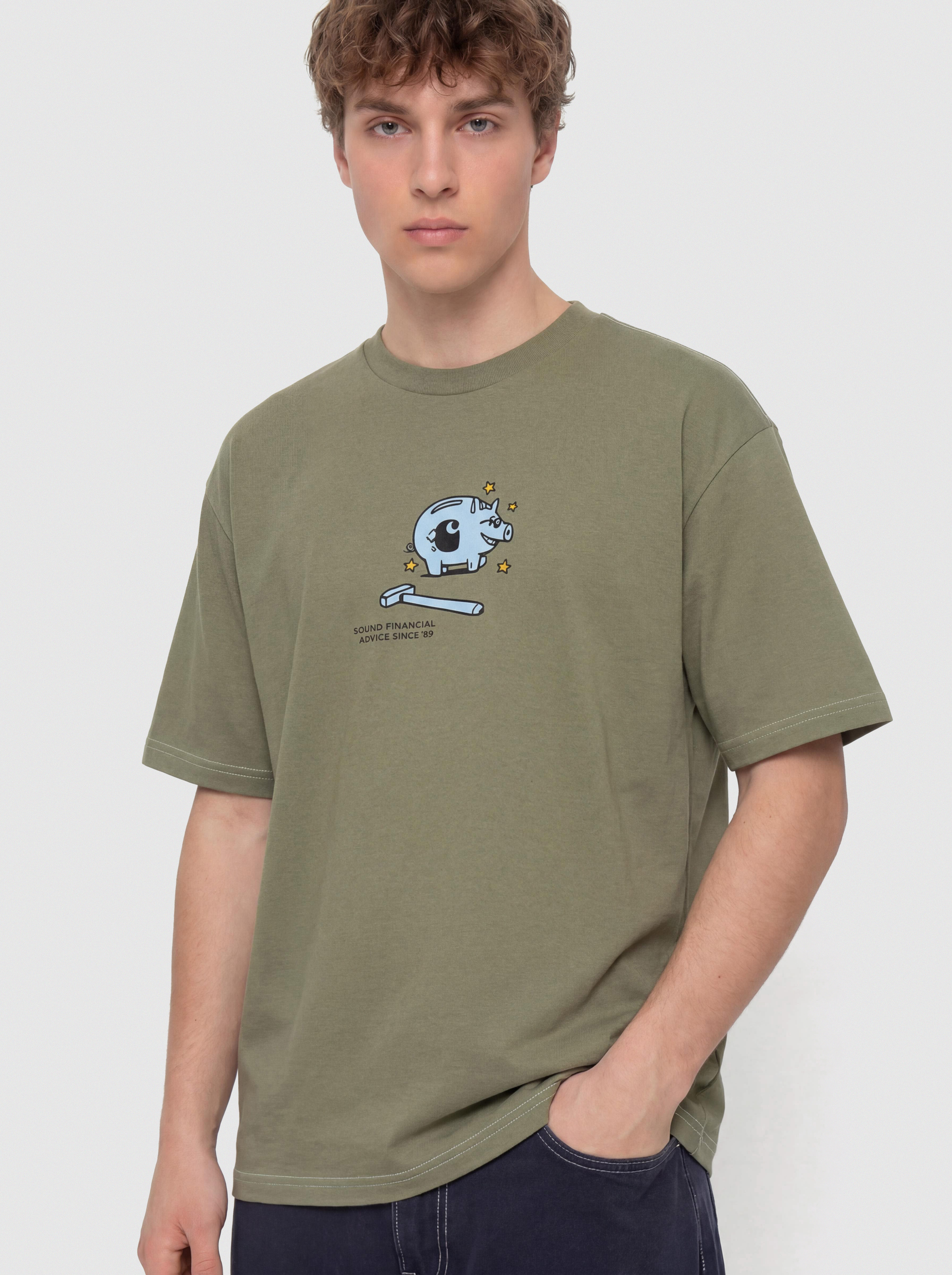 Футболка Carhartt WIP Piggybank (dollar green)