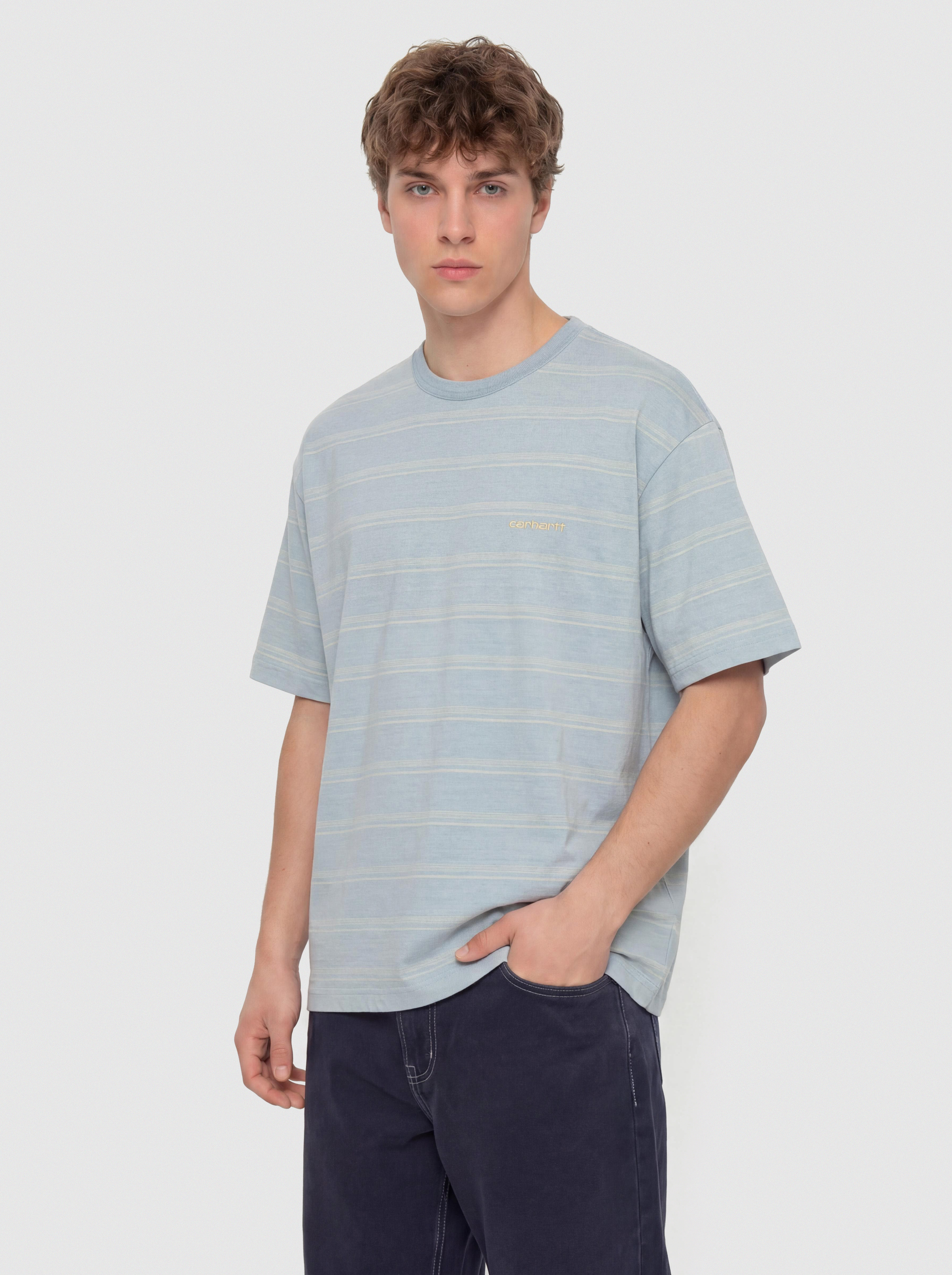 Футболка Carhartt WIP Matti (matti stripe/icaria/sphene)