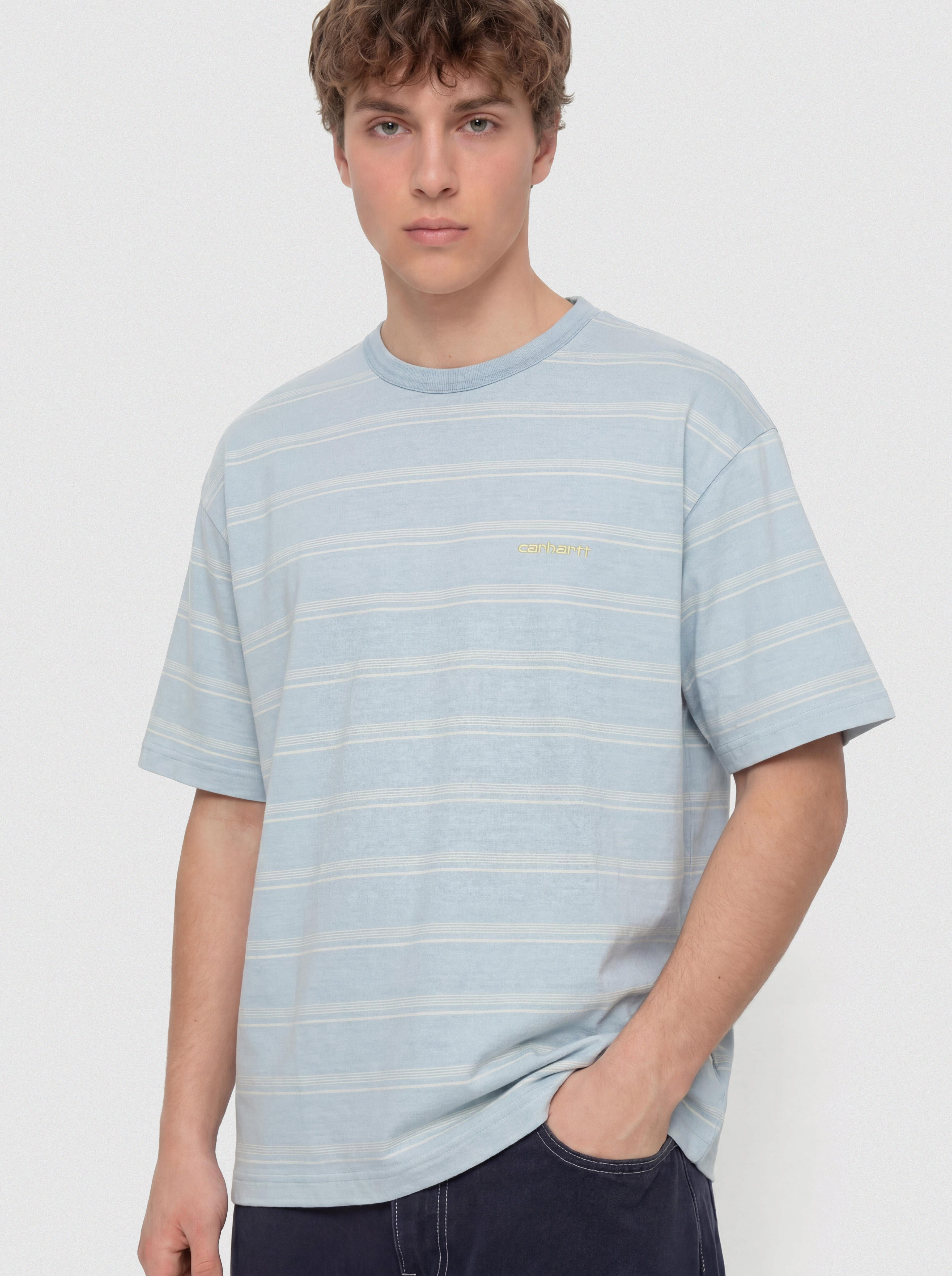 Футболка Carhartt WIP Matti (matti stripe/icaria/sphene)