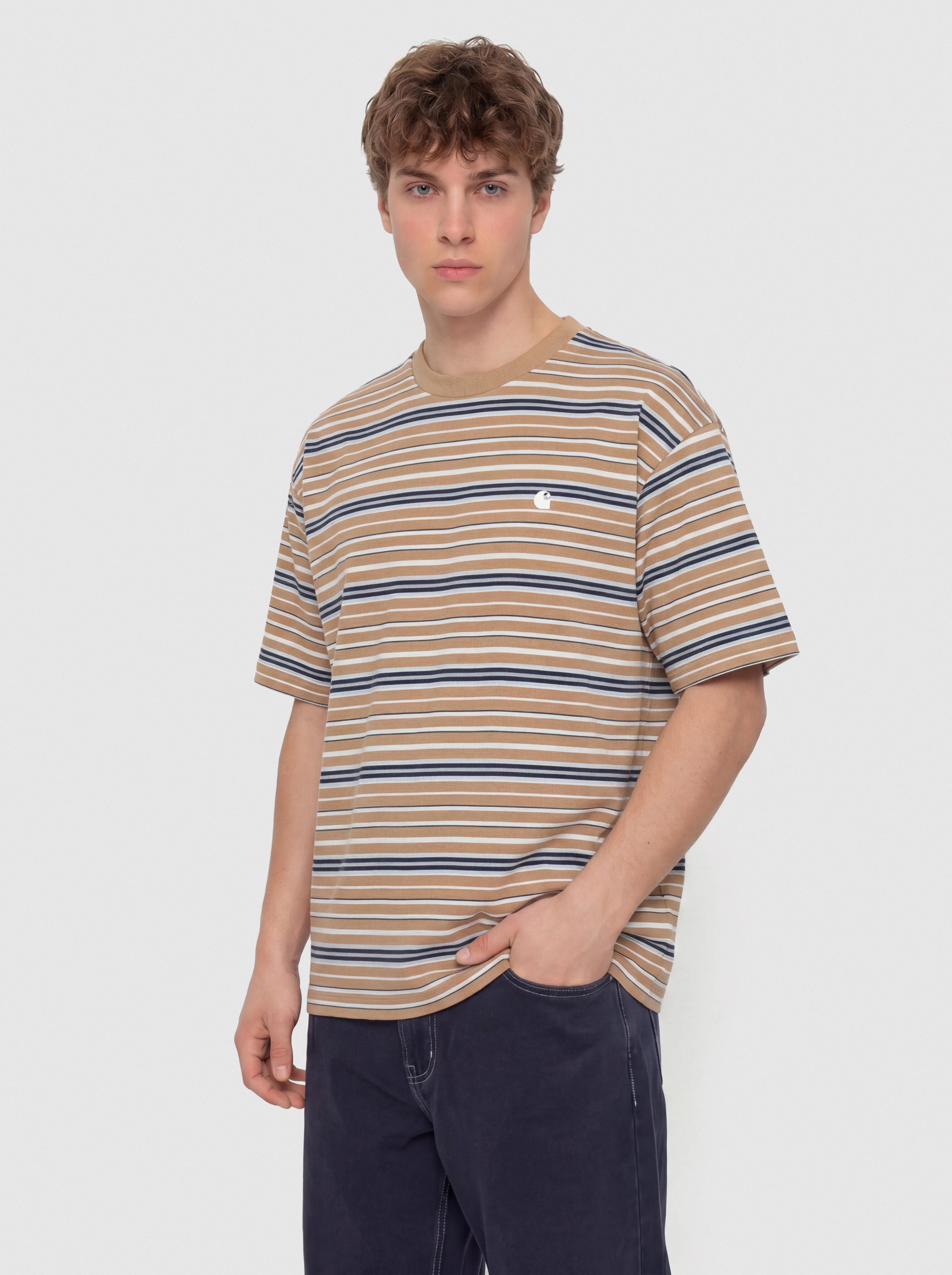 u0424u0443u0442u0431u043eu043bu043au0430 Carhartt WIP Zane (zane stripe/peanut)