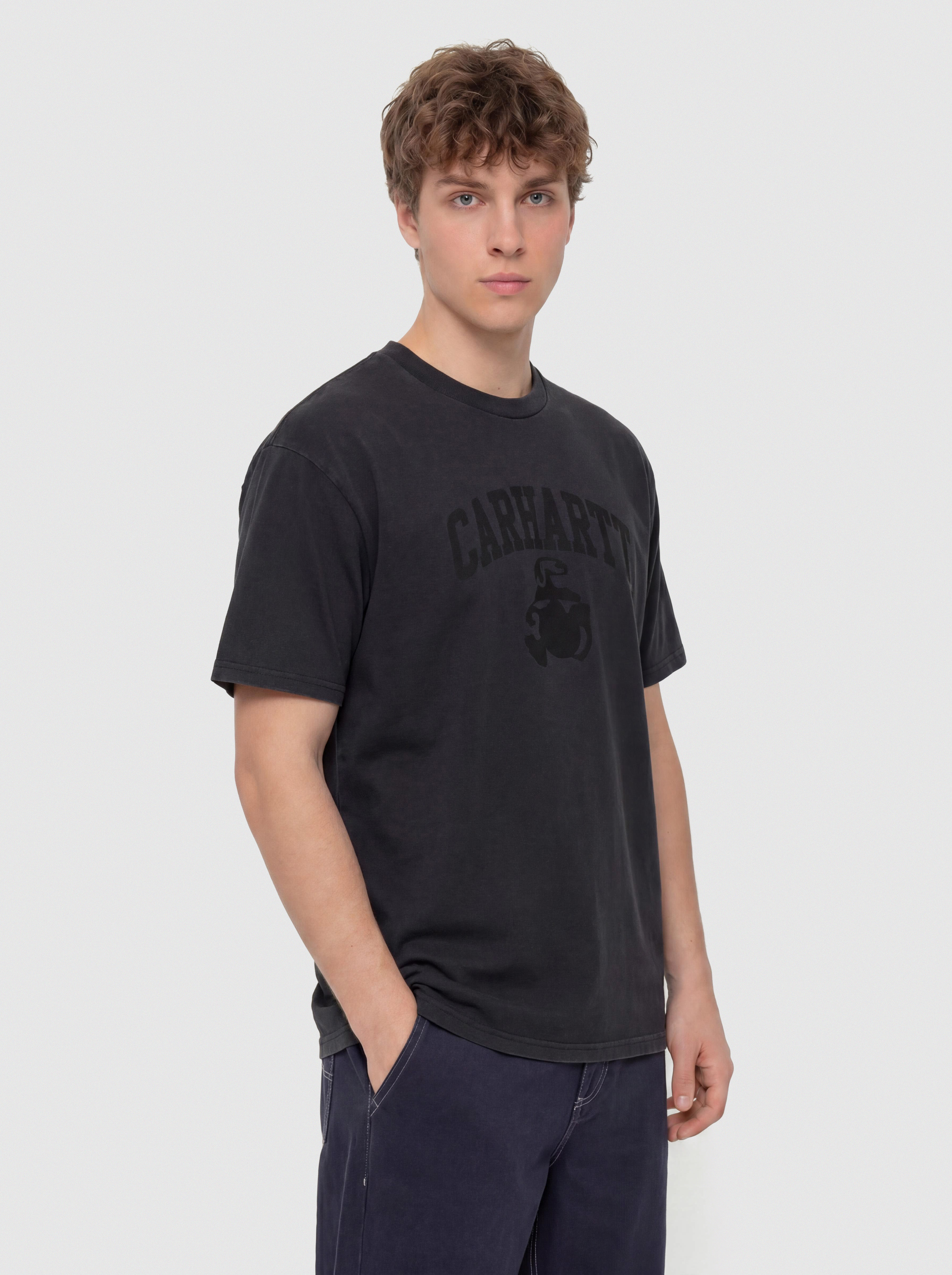 Футболка Carhartt WIP Faded Pond Corps (black)