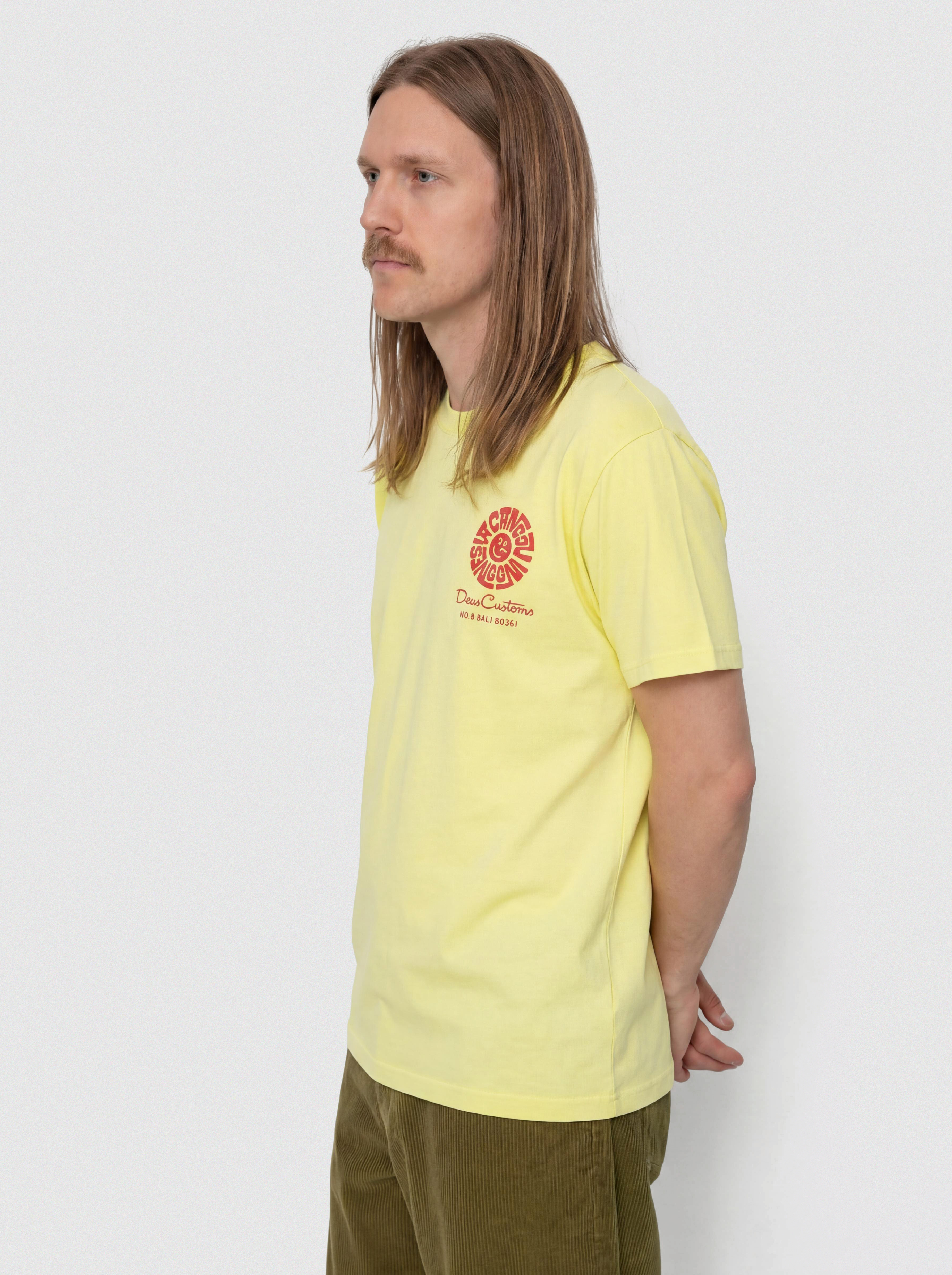 Футболка Deus Ex Machina Canggu Address (canary yellow)