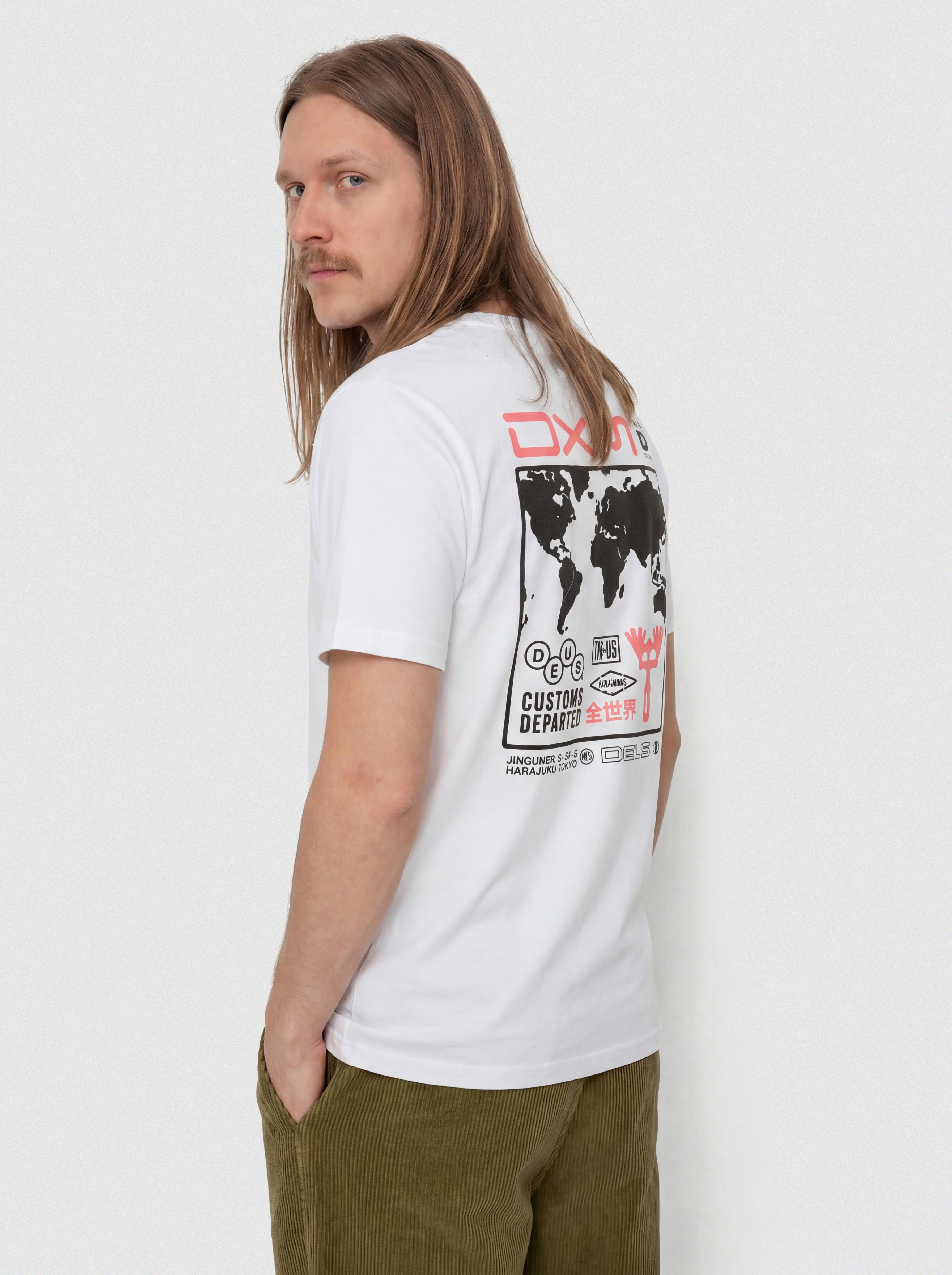 Футболка Deus Ex Machina Departed (vintage white)