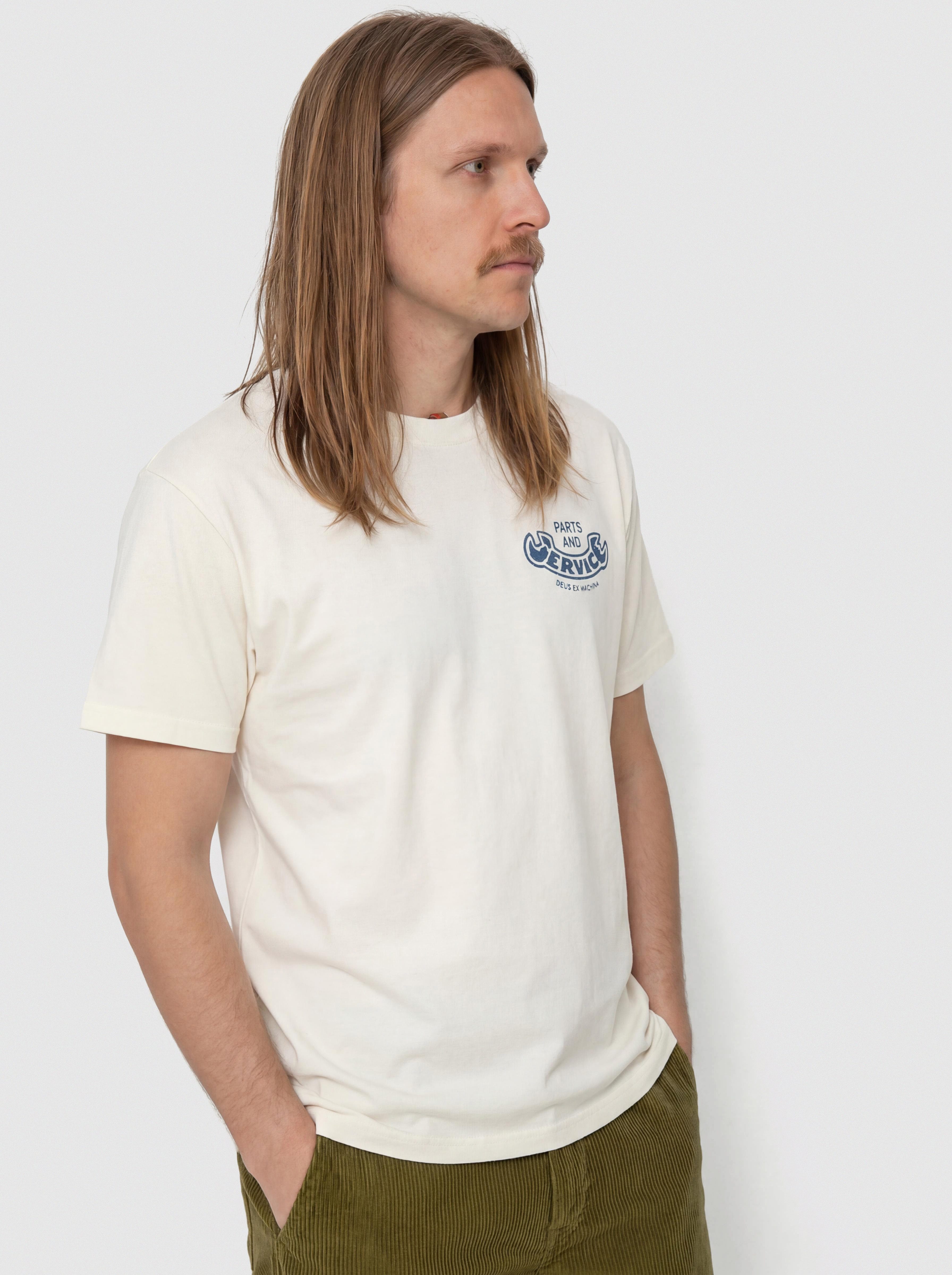 Футболка Deus Ex Machina Ruff And Smooth (vintage white)
