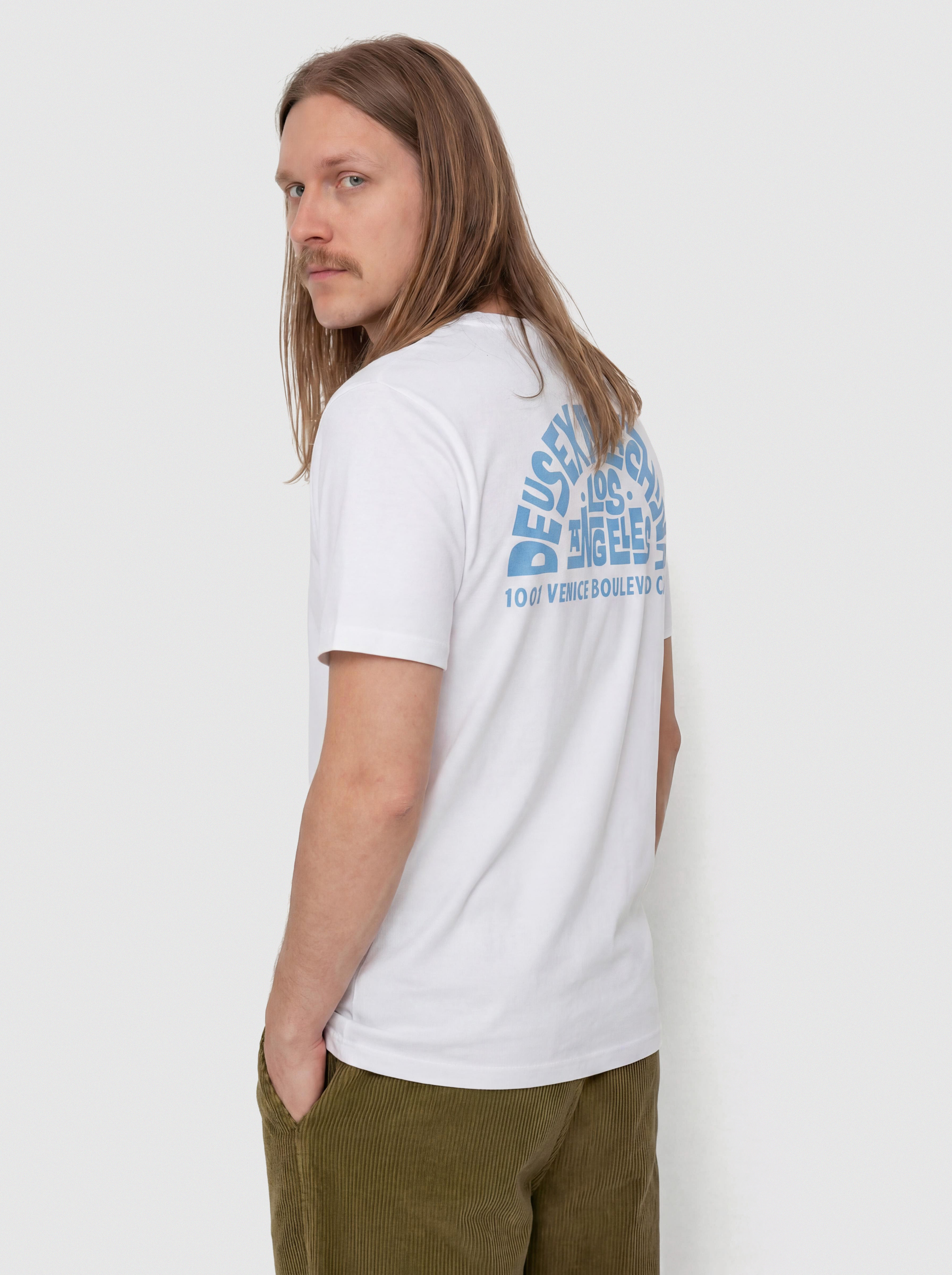 Футболка Deus Ex Machina Los Angeles Address (vintage white)