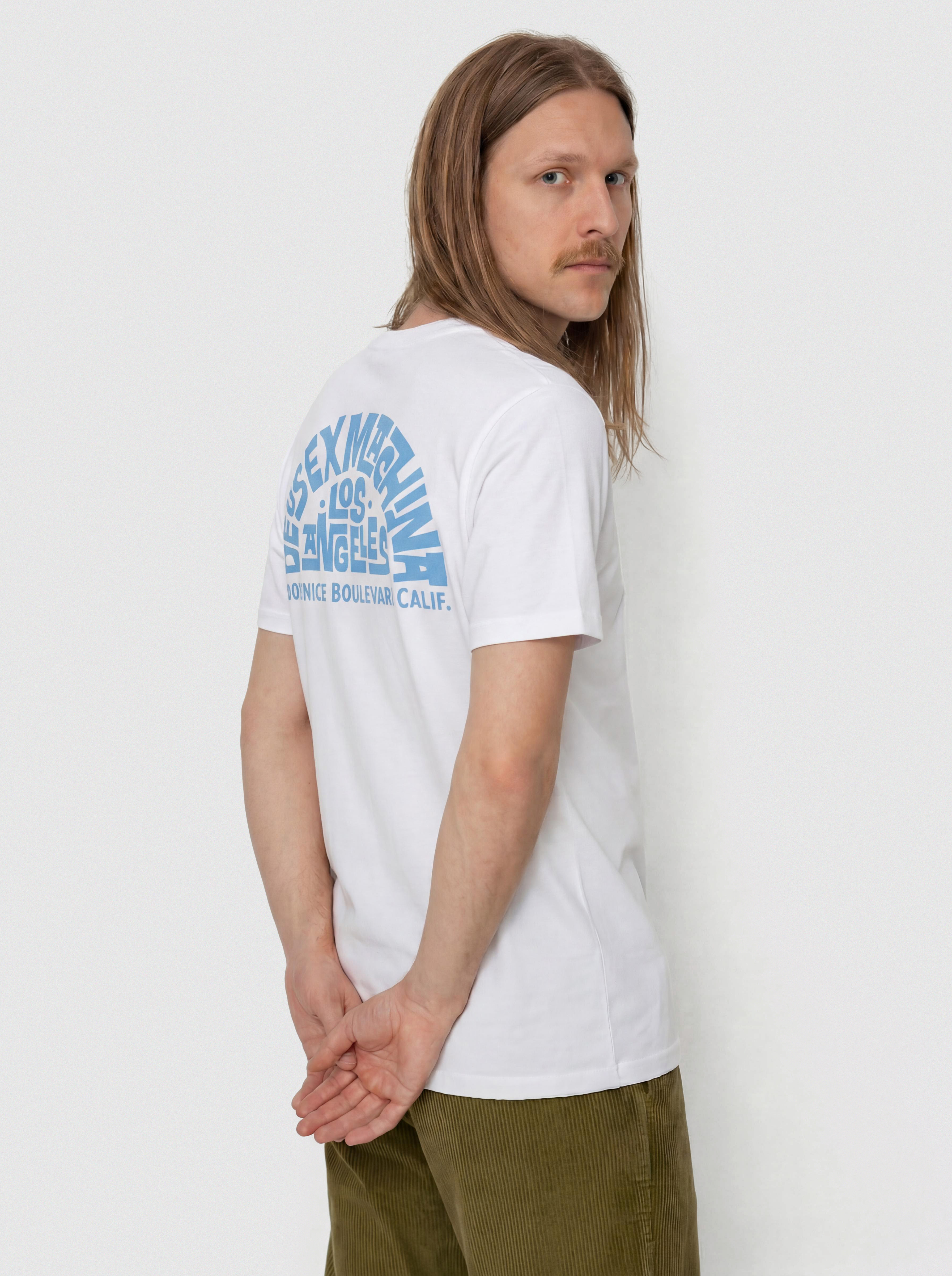 Футболка Deus Ex Machina Los Angeles Address (vintage white)
