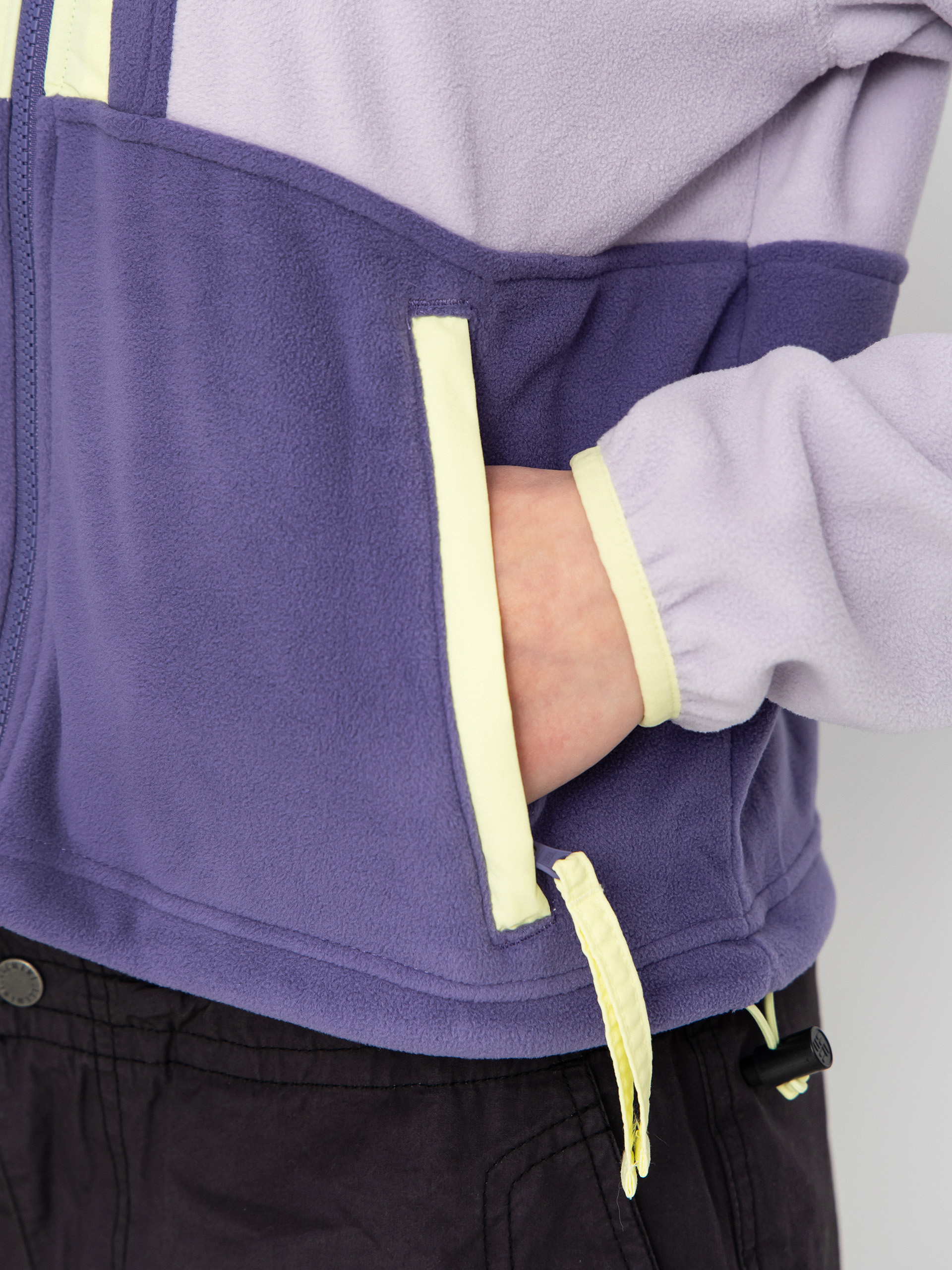 Жіночий Флісовий светр Columbia Backbowl II Full Zip (lavender pearl/stormwatch/citron haze)