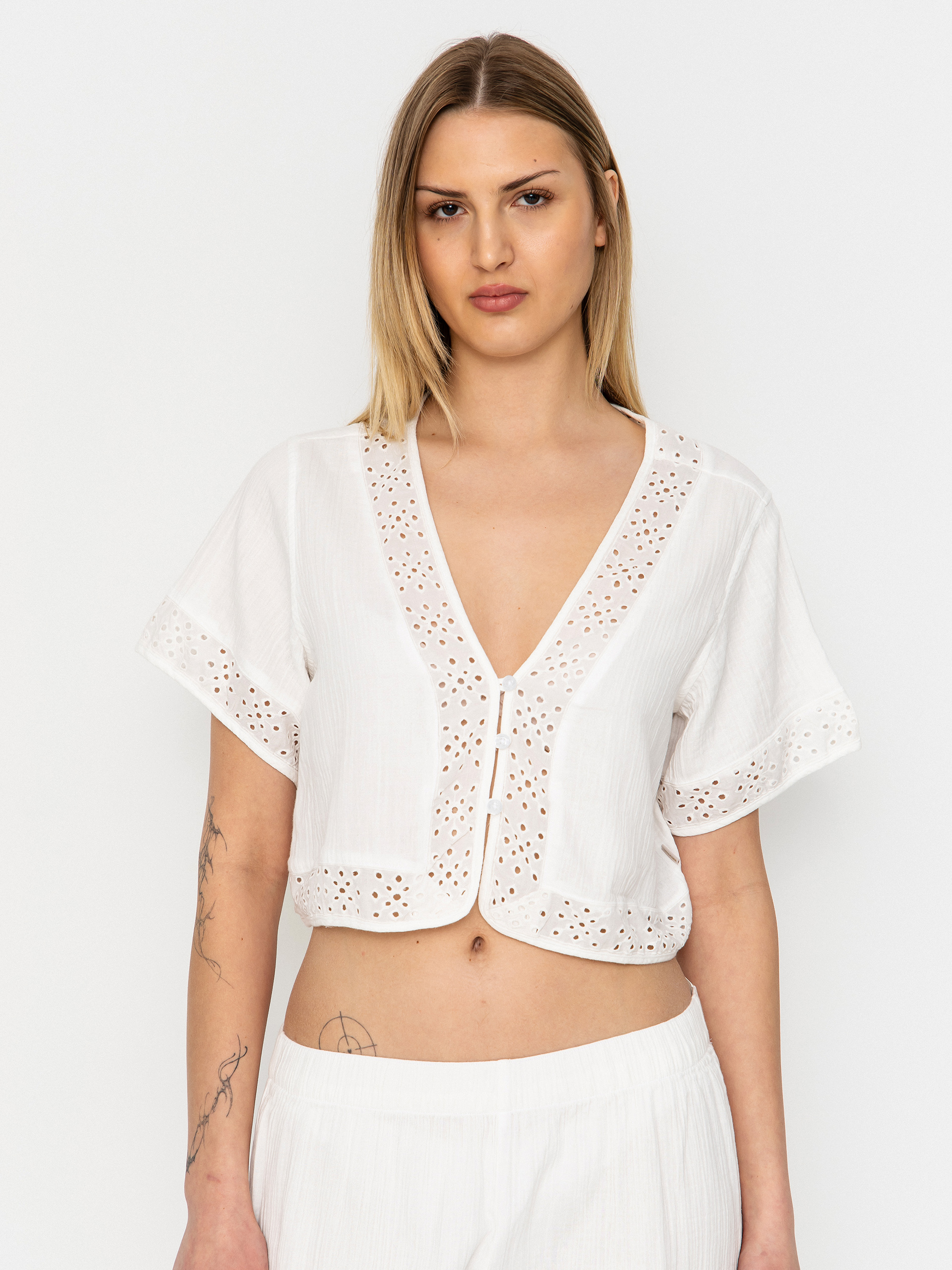 Сорочка Brixton Seaside Eyelet Top Wmn (off white eyelet)