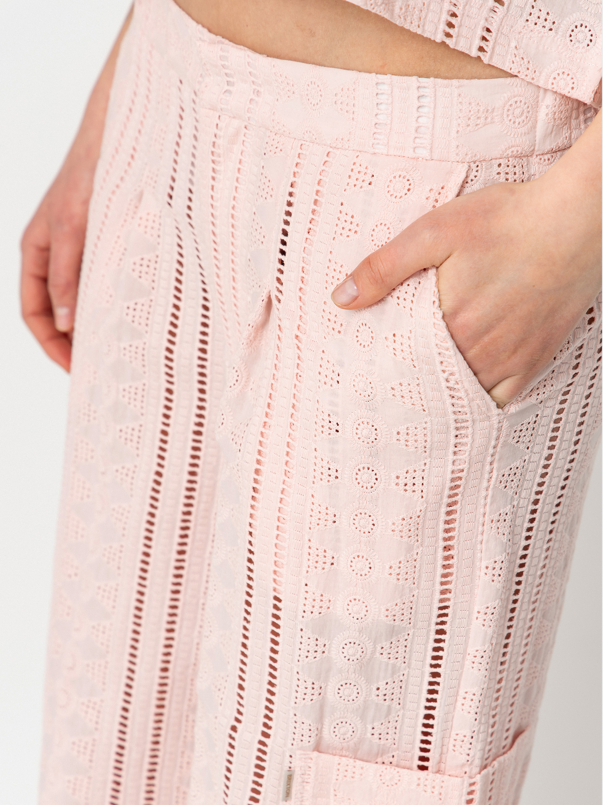 Штани Brixton The Mercer Wide Leg Trouser Wmn (chalk pink)