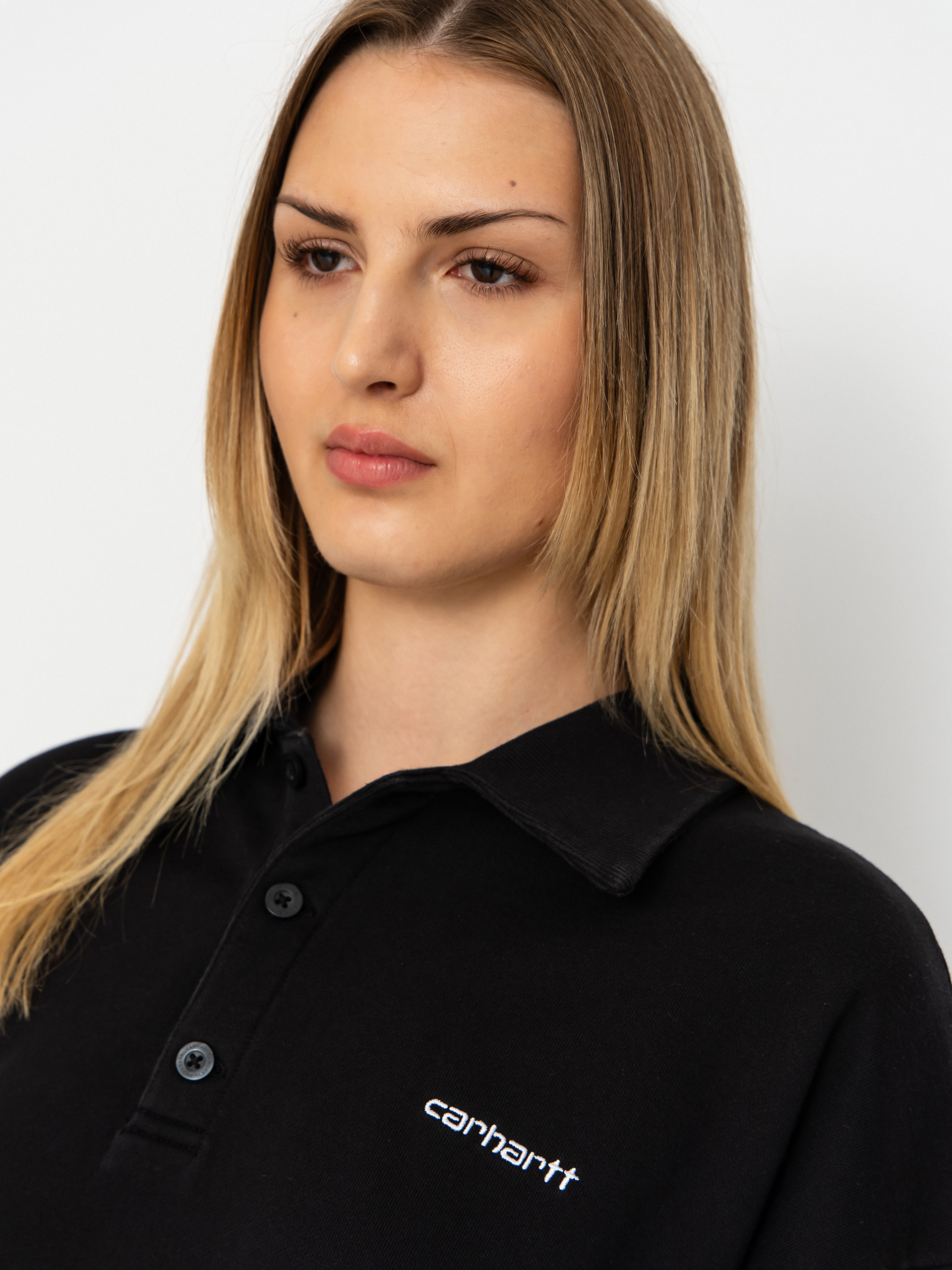 Світшот Carhartt WIP Brenta Polo Wmn (black/white)