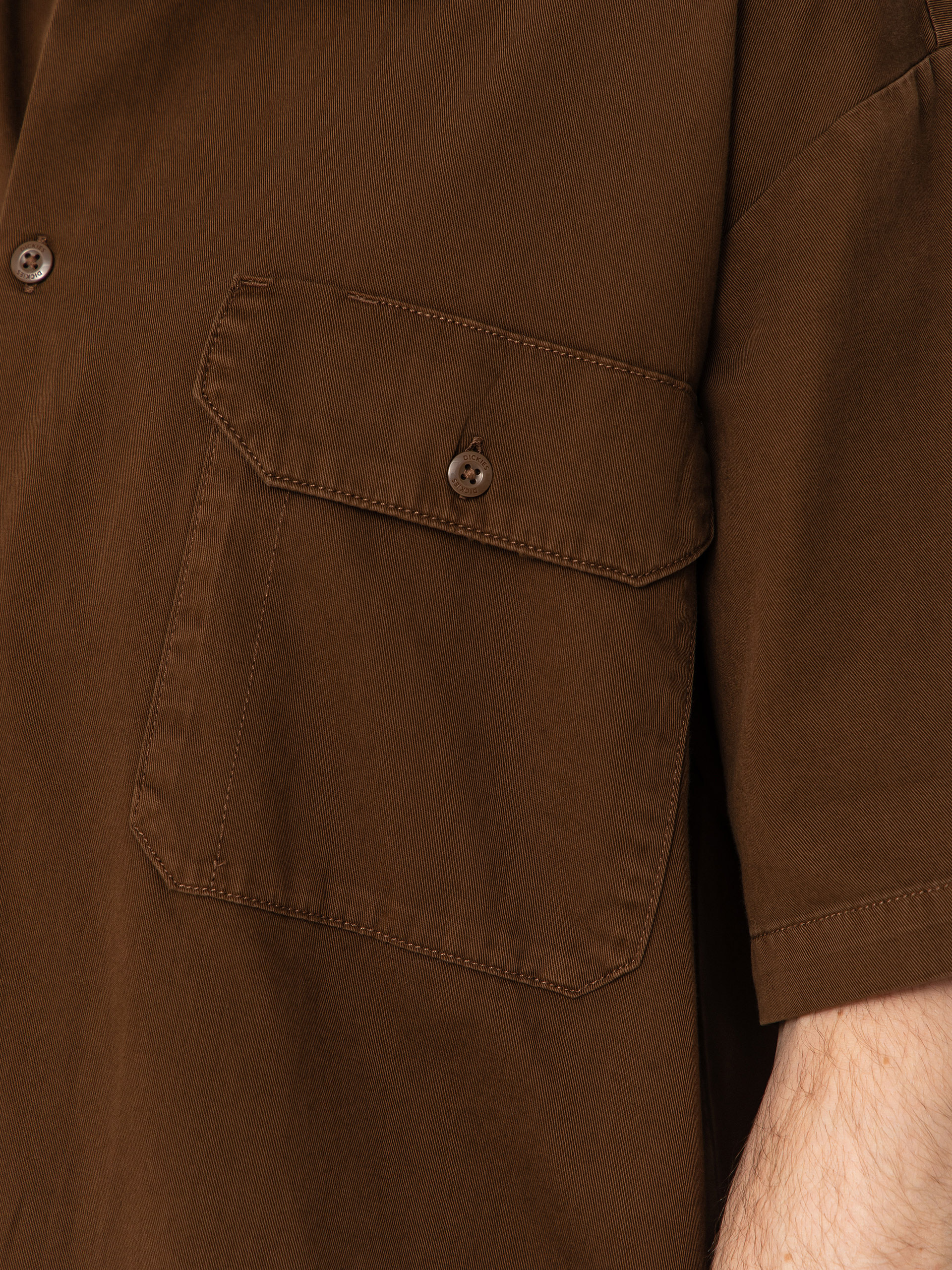 Сорочка Dickies 247 Garment Dyed Work (timber brown)