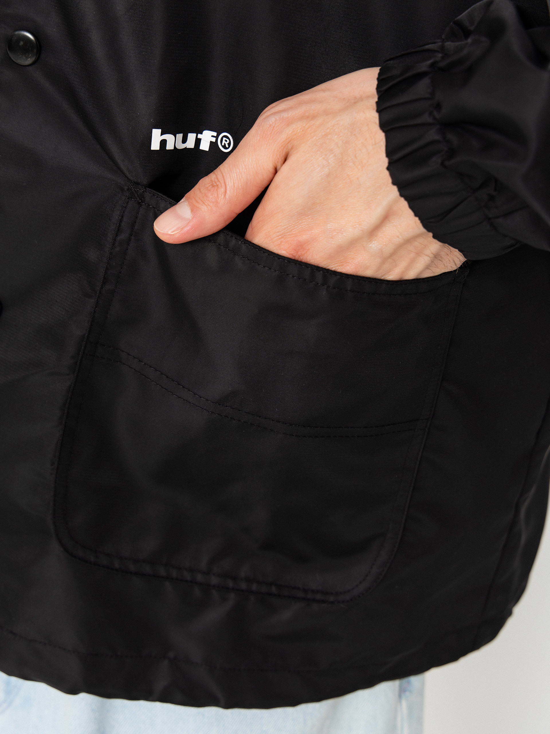 Куртка HUF 89 Coaches (black/white)