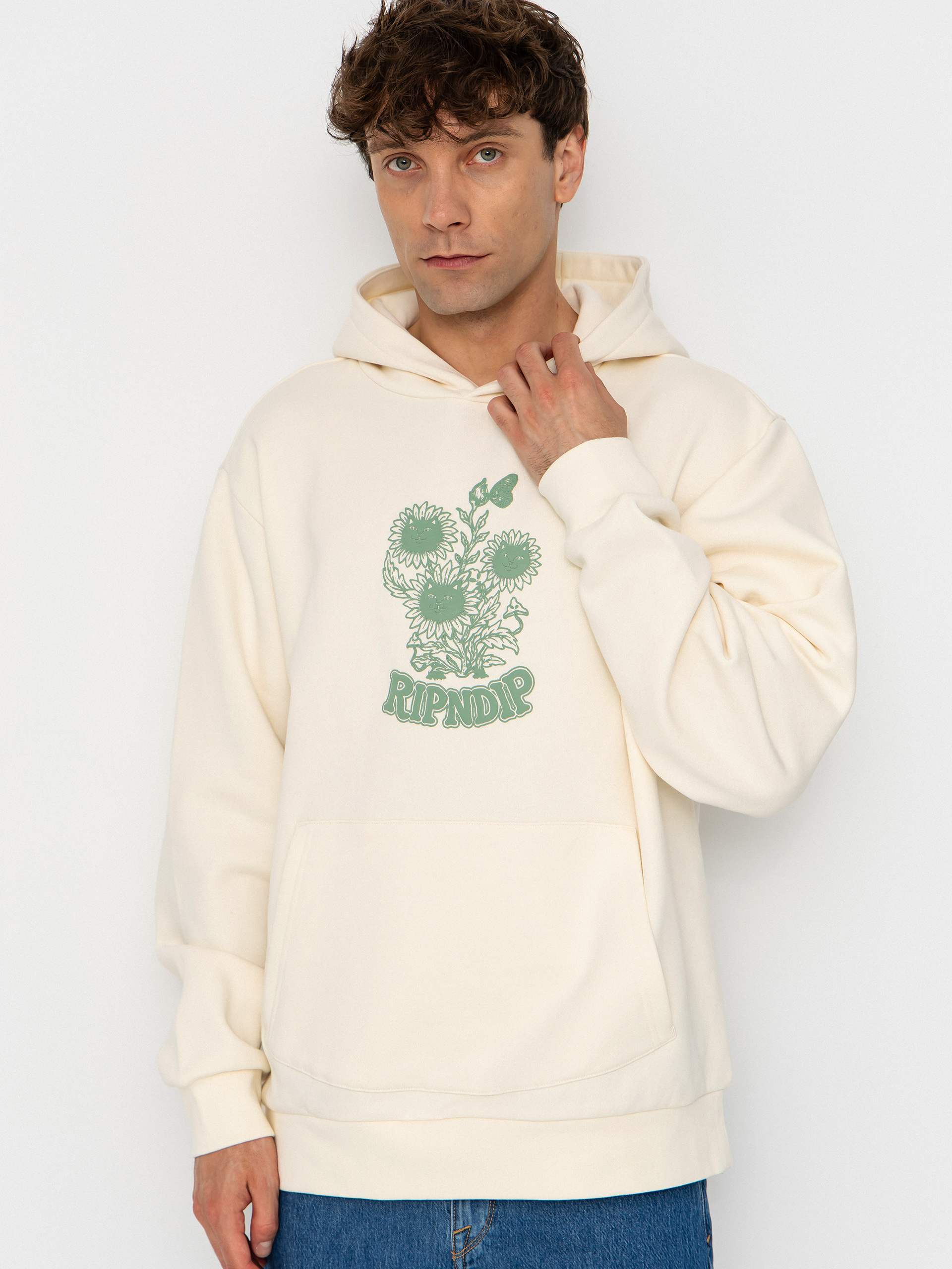 Худі RipNDip Where The Flowers Bloom HD (bone)