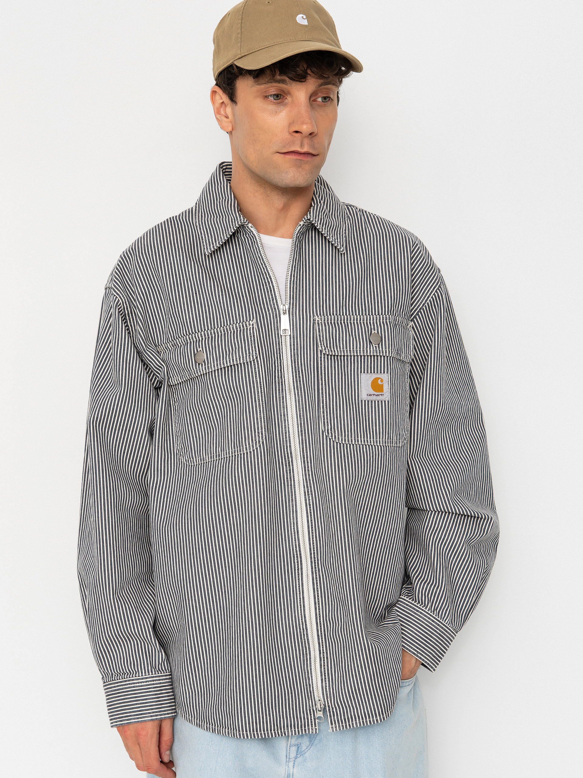 Куртка Carhartt WIP Mercer (mercer stripe/graphite/wax)