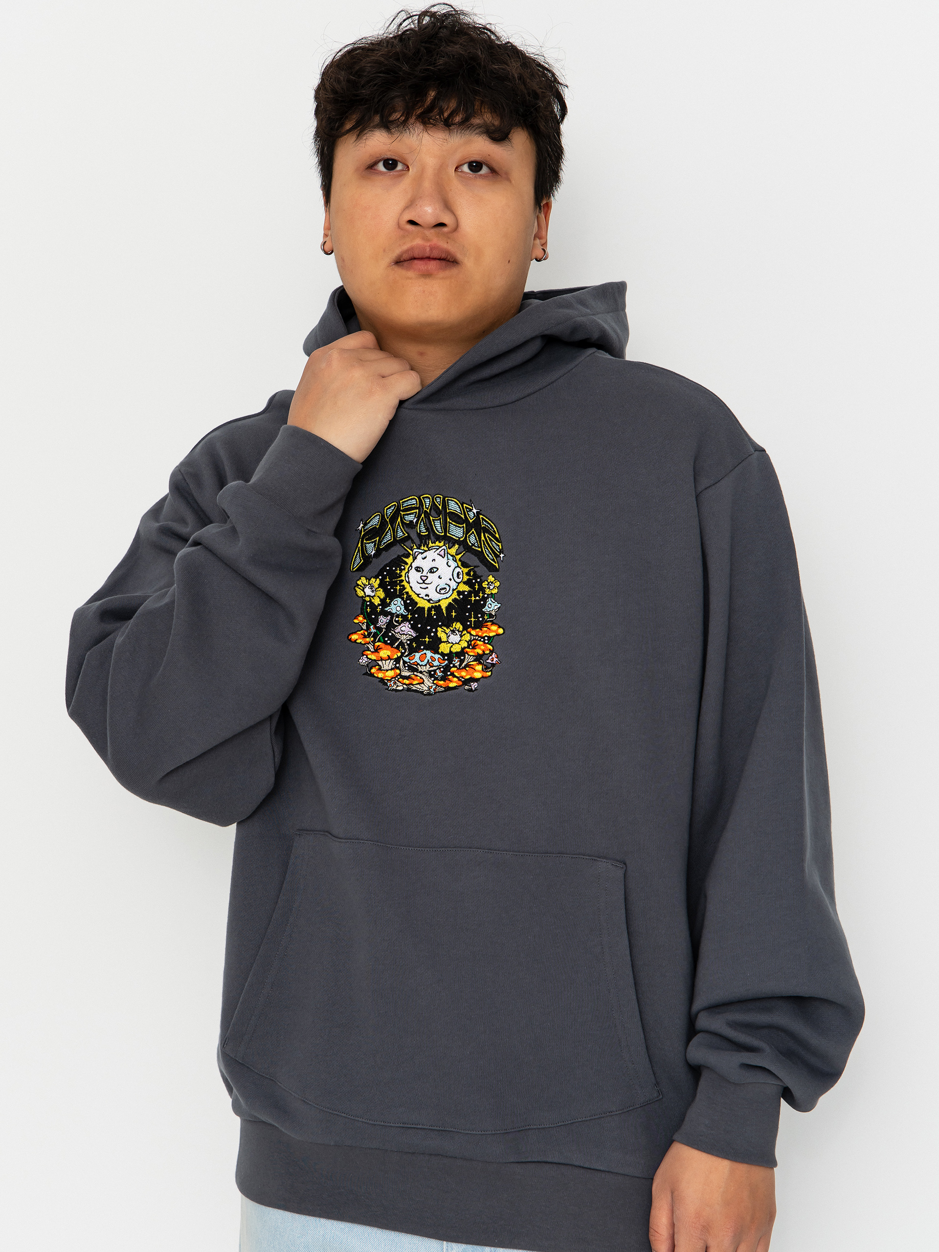 Худі RipNDip Find Ur Way Home Double Hood HD (charcoal mineral wash)