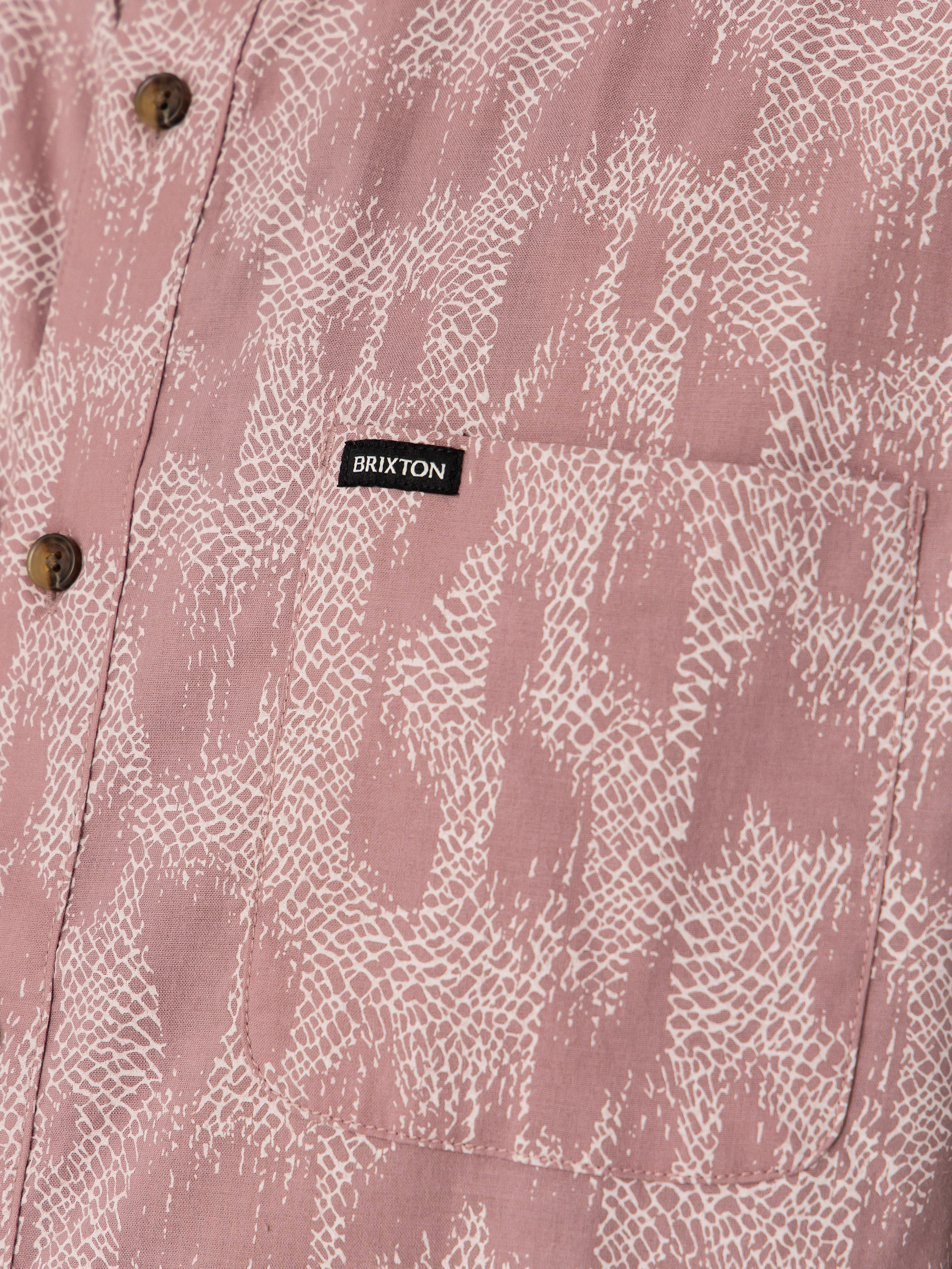 Сорочка Brixton Charter Print (dark pink/silver crackle paint)