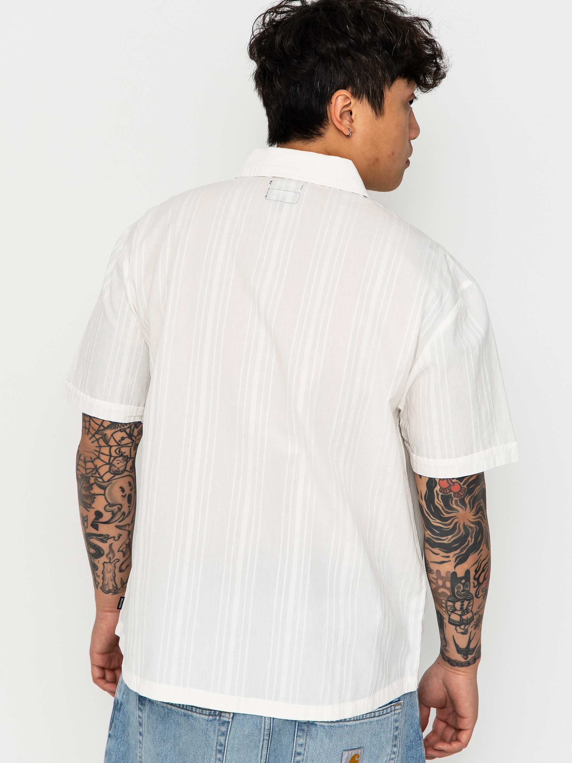 Сорочка Brixton The Vintage (off white jacquard stripe)