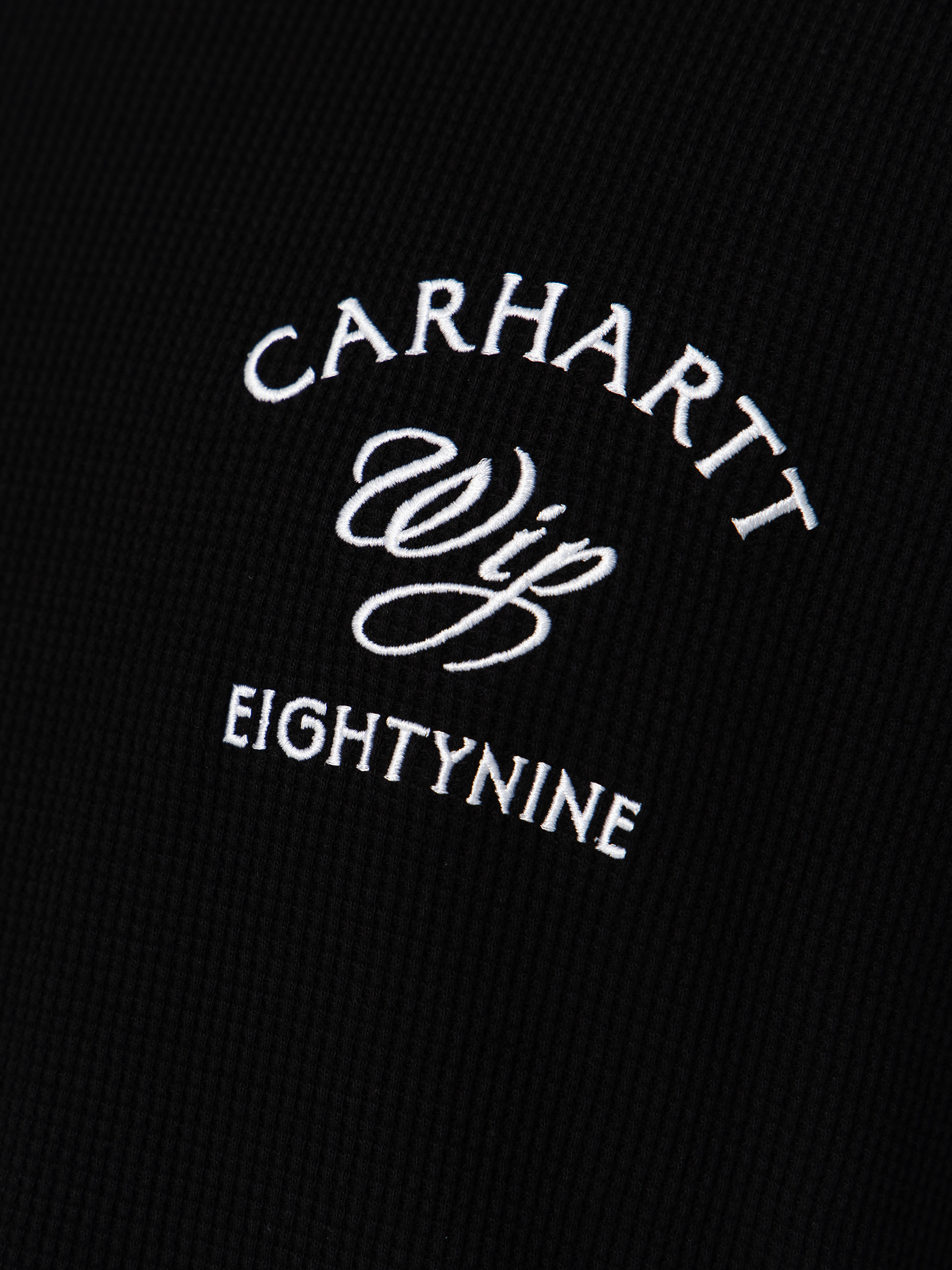 Лонгслів Carhartt WIP Eightynine Waffle (black/white)