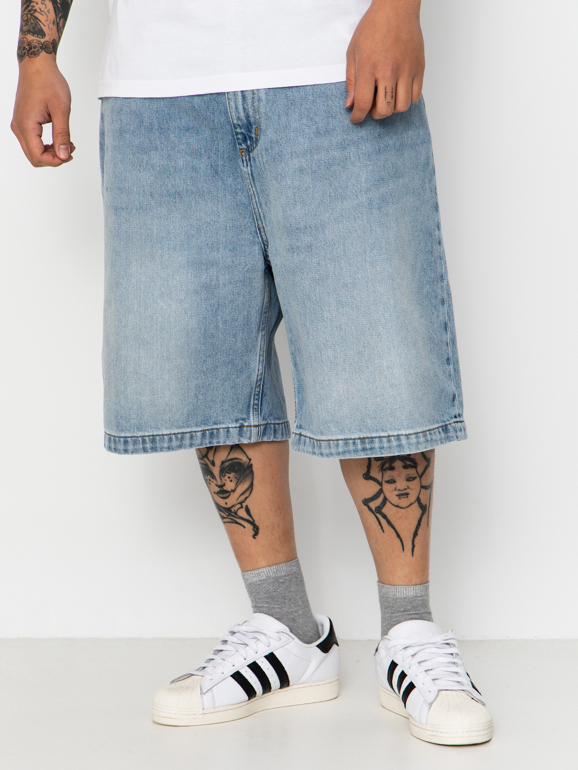 Шорти Carhartt WIP Brandon (blue heavy worn bleached)