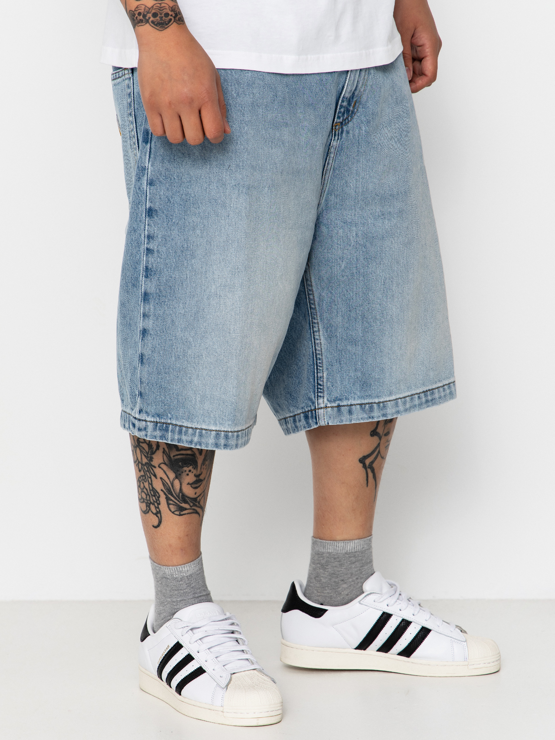 Шорти Carhartt WIP Brandon (blue heavy worn bleached)