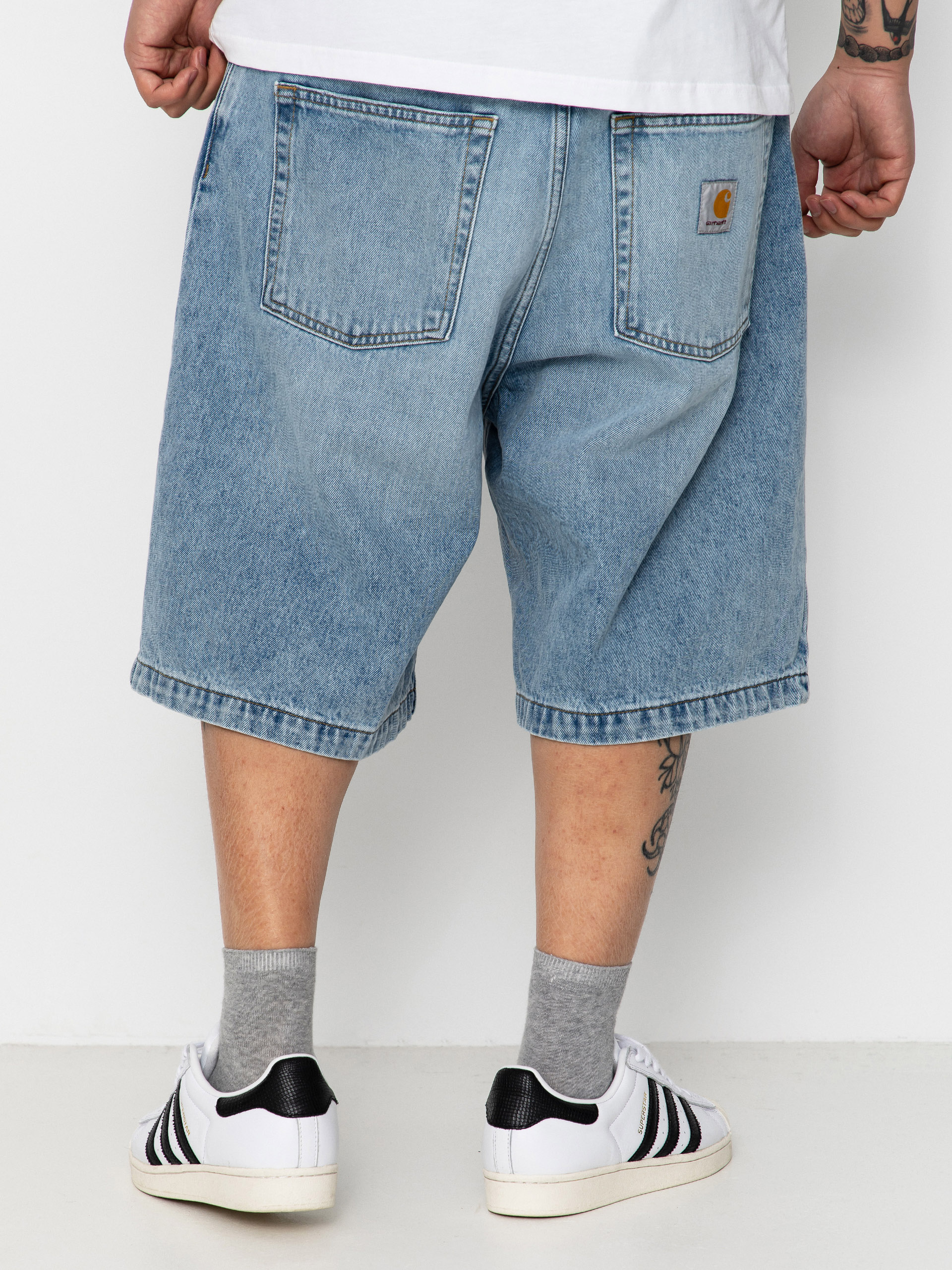 Шорти Carhartt WIP Brandon (blue heavy worn bleached)