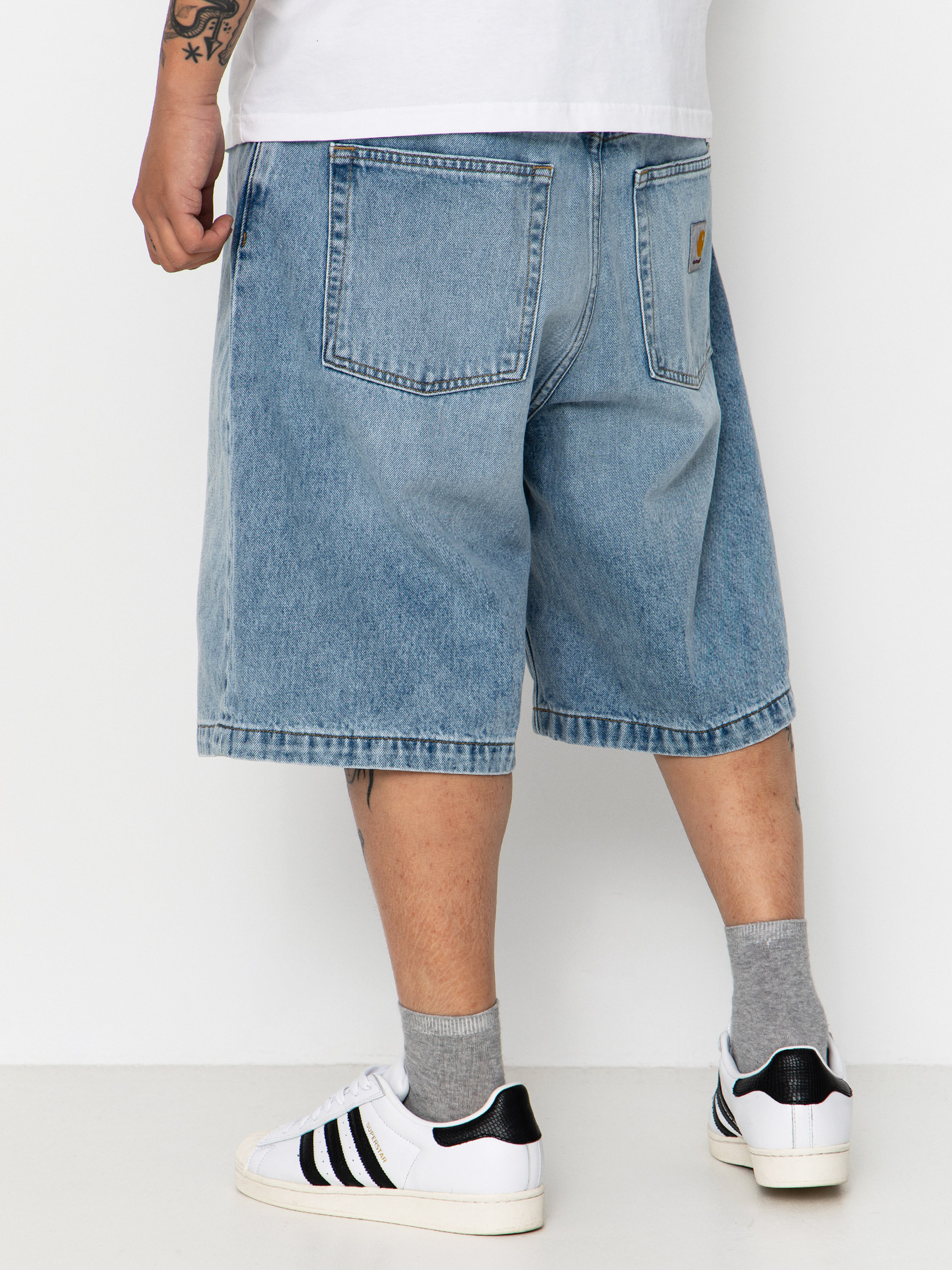 Шорти Carhartt WIP Brandon (blue heavy worn bleached)