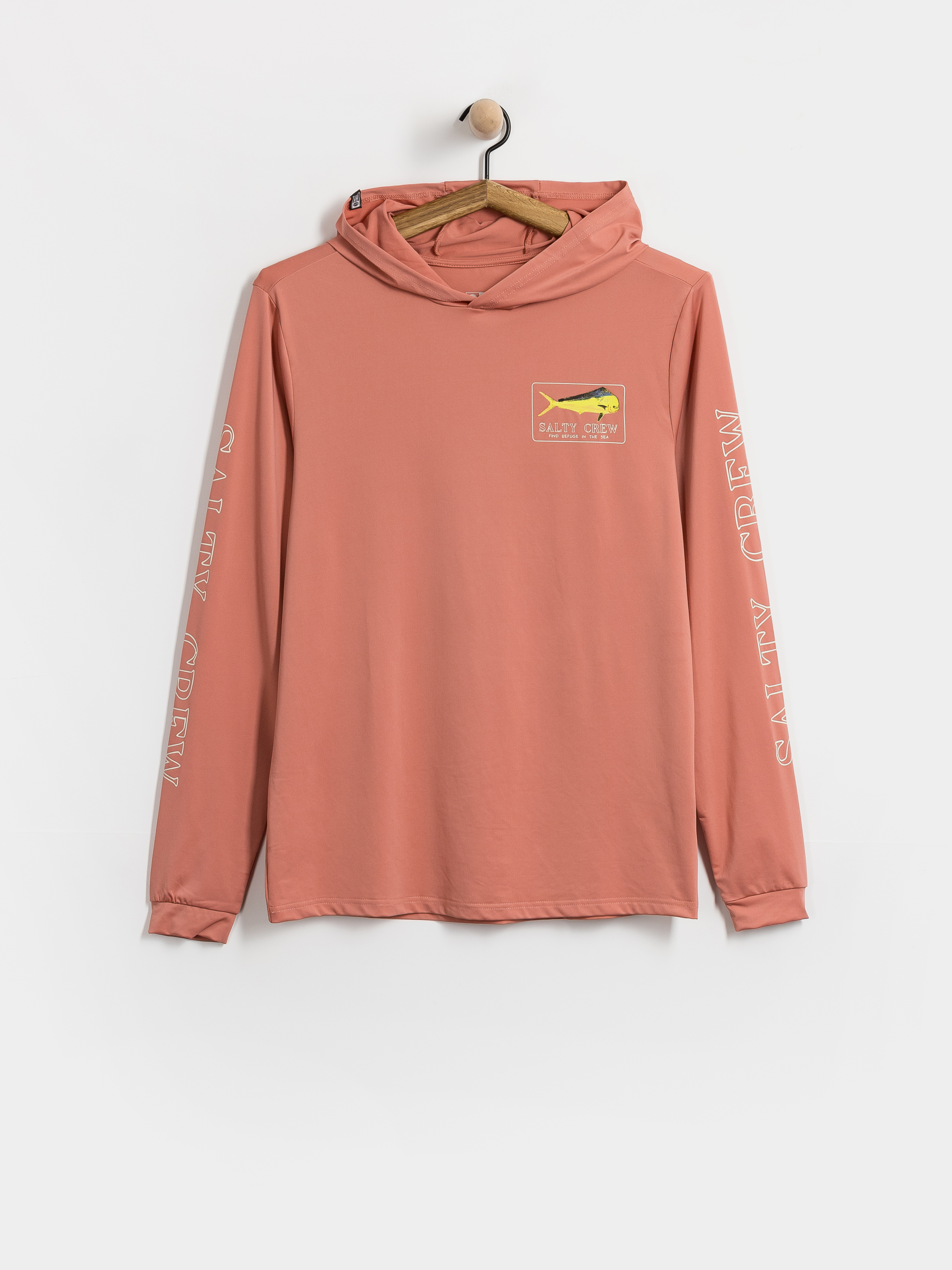 Лонгслів Salty Crew Golden Mahi Hood Sunshirt (coral)