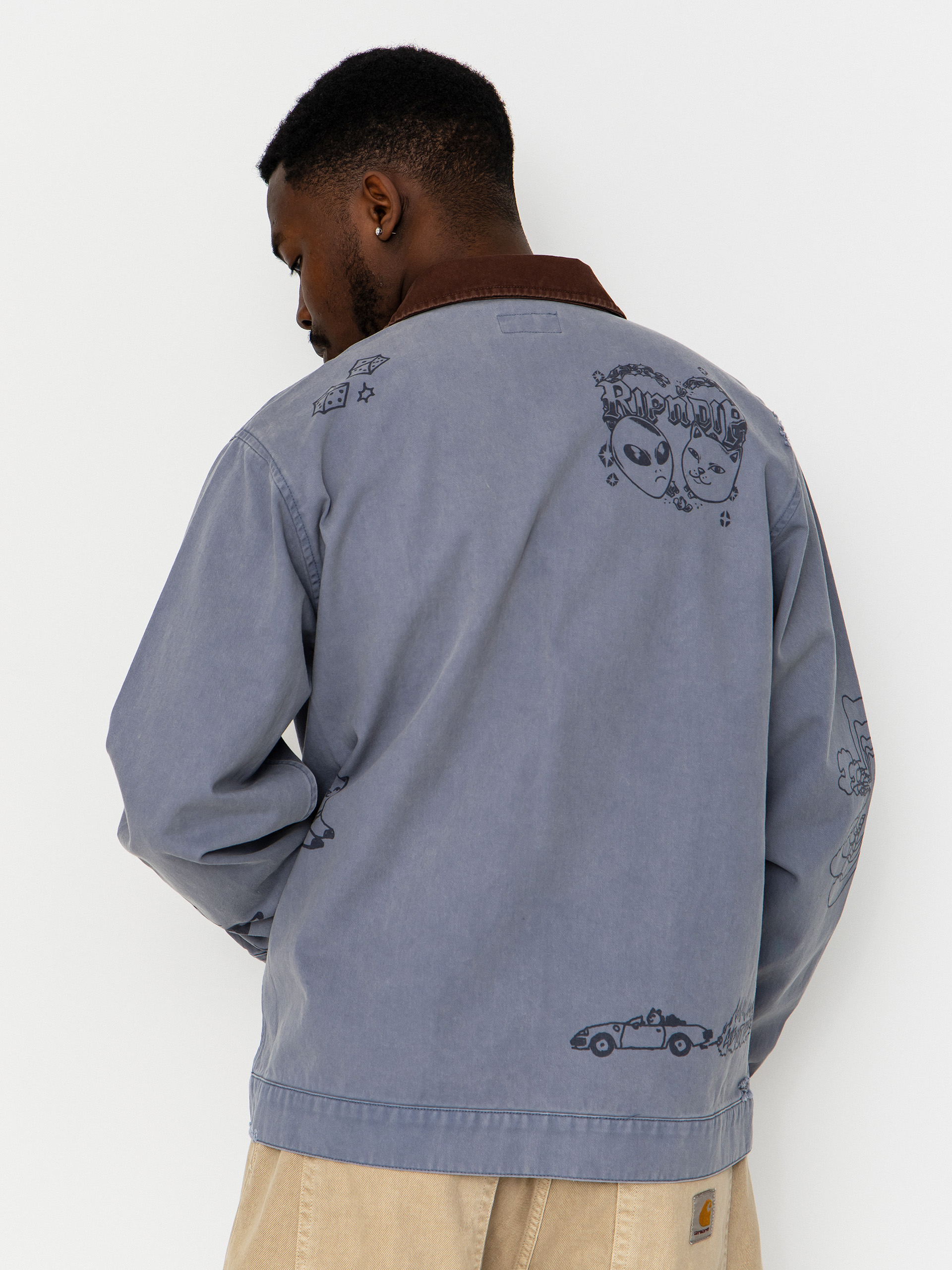 Куртка RipNDip Westside Zip Up Work (slate)