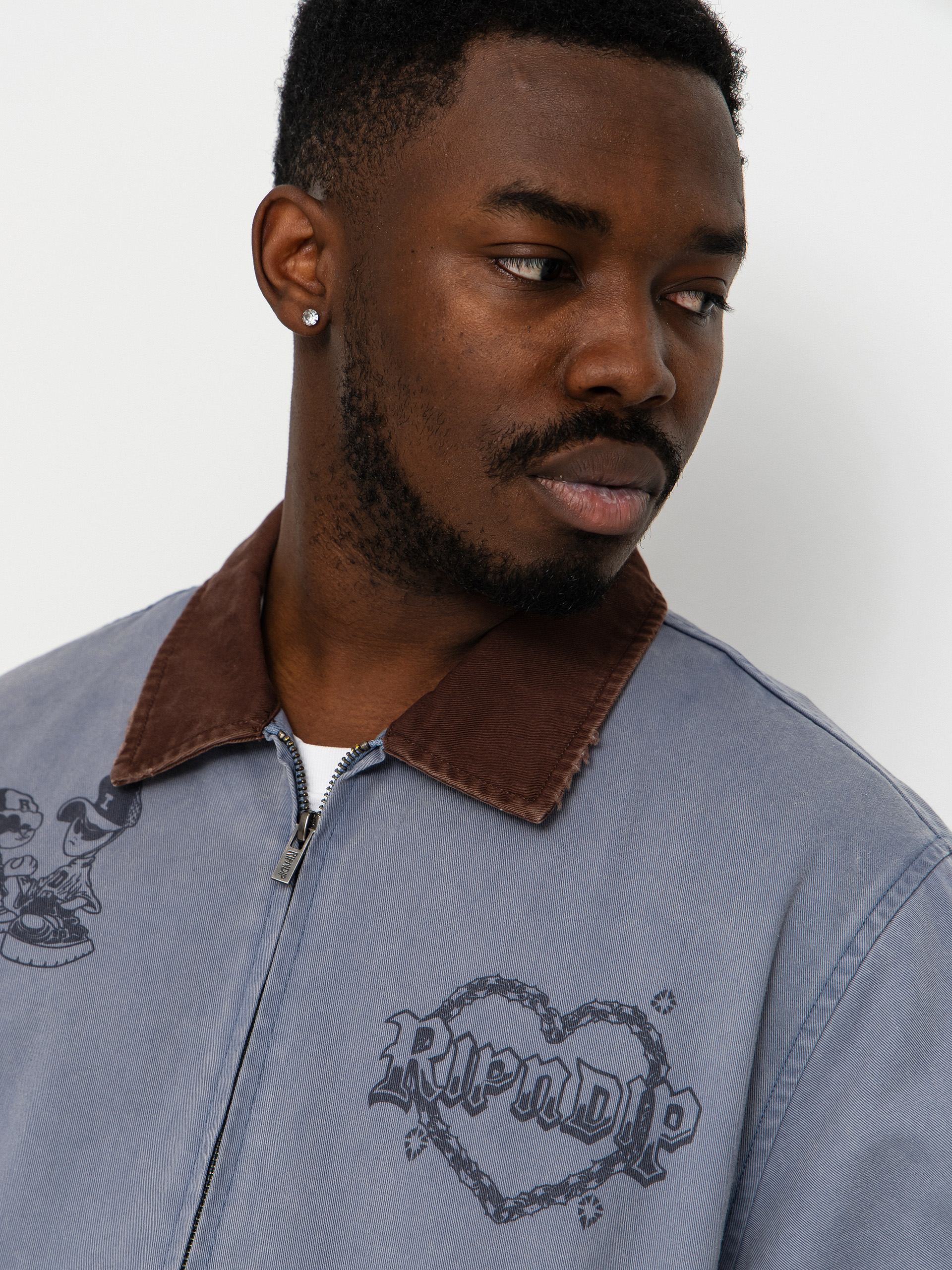 Куртка RipNDip Westside Zip Up Work (slate)