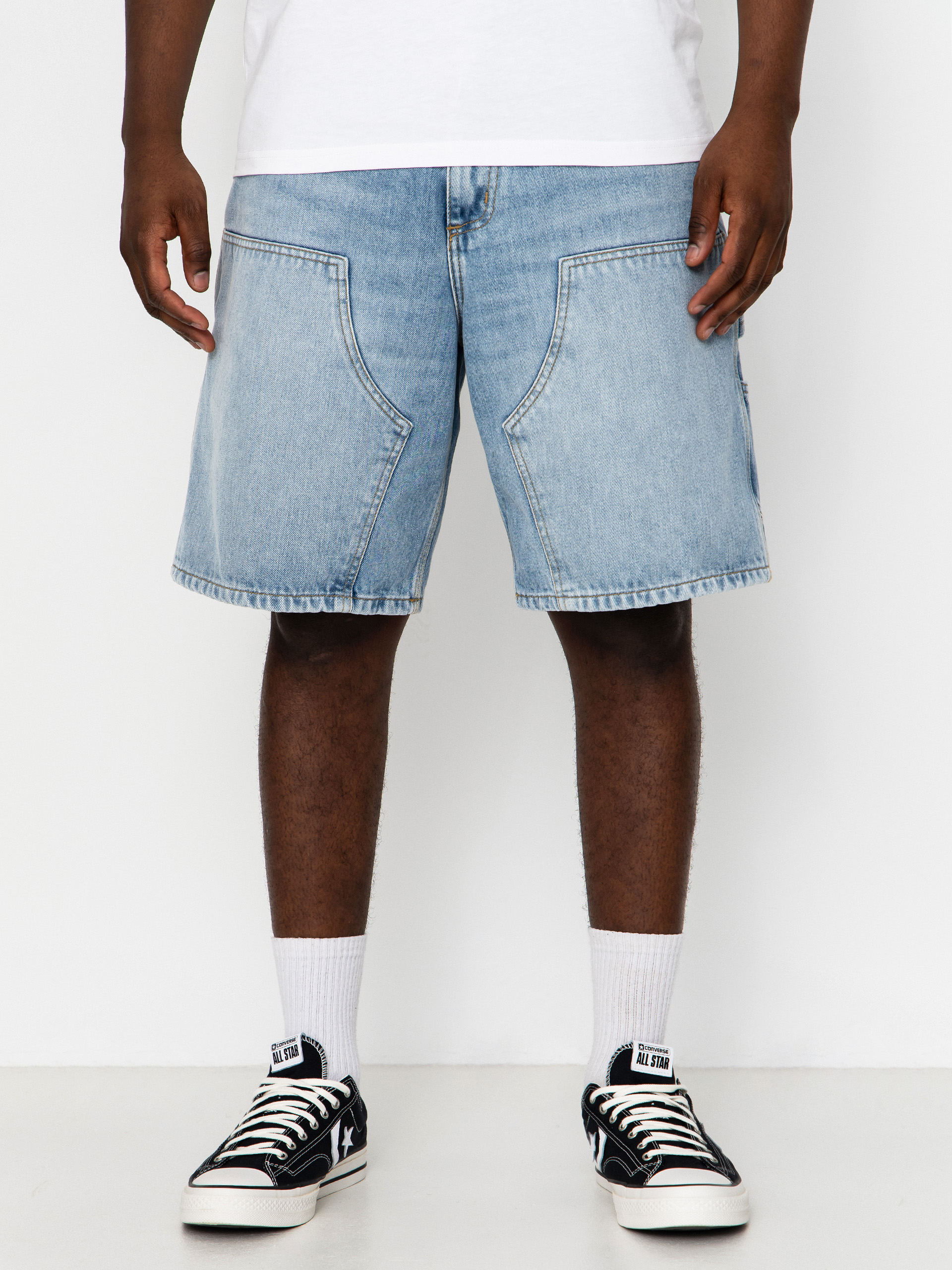 Шорти Carhartt WIP Double Knee (blue heavy worn bleached)