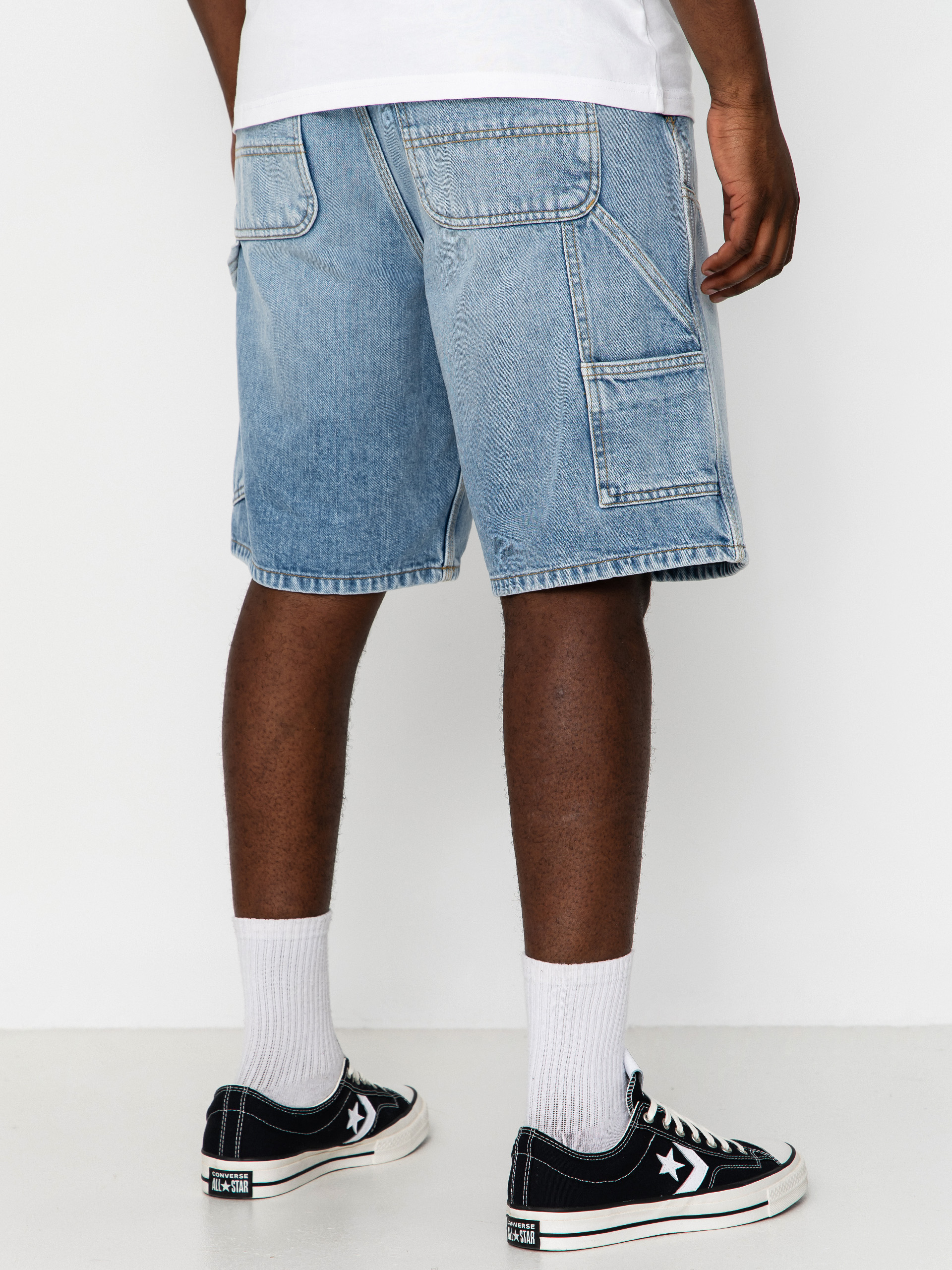 Шорти Carhartt WIP Double Knee (blue heavy worn bleached)