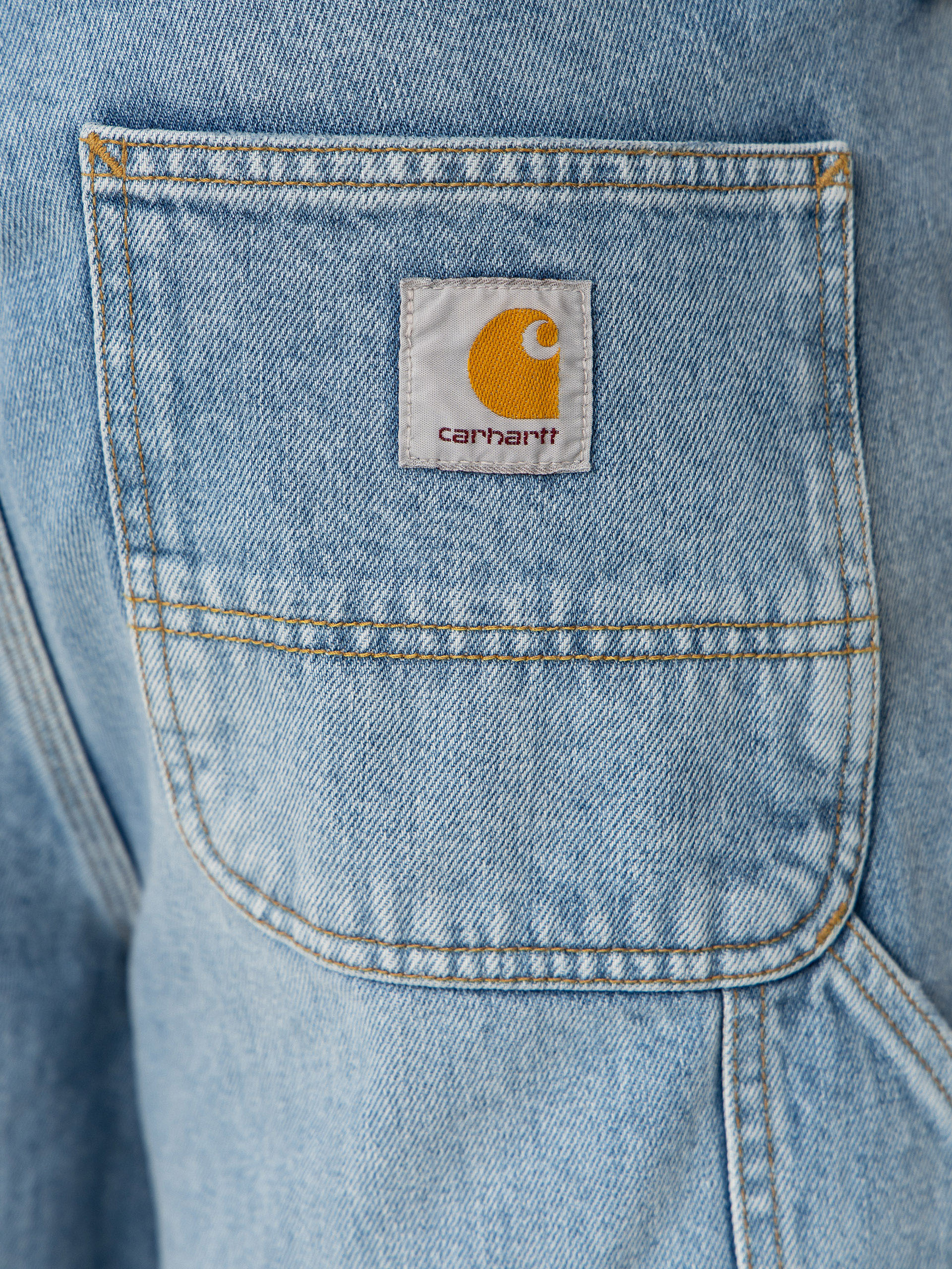 Шорти Carhartt WIP Double Knee (blue heavy worn bleached)