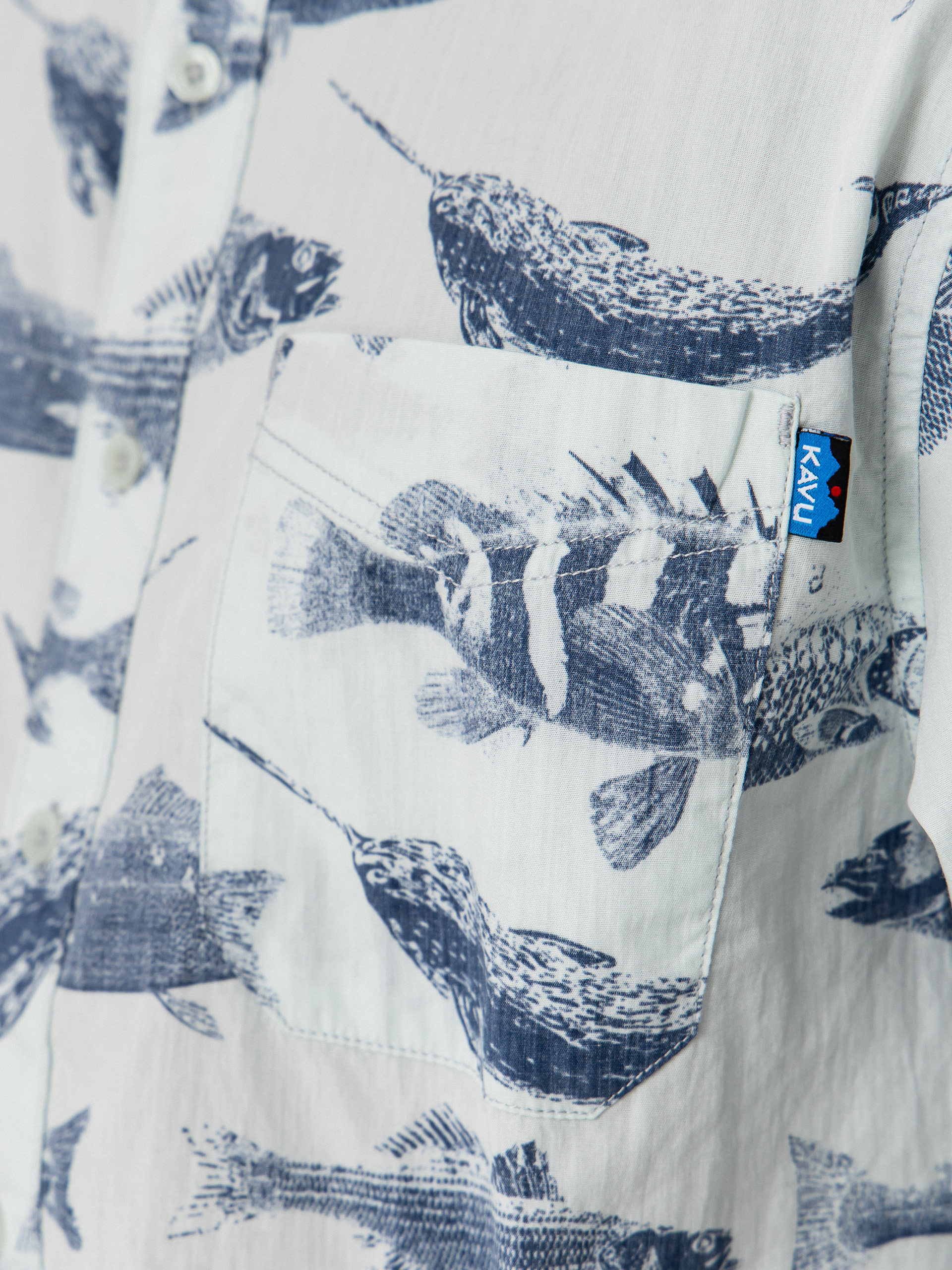 Сорочка Kavu Topspot (big blue fish)