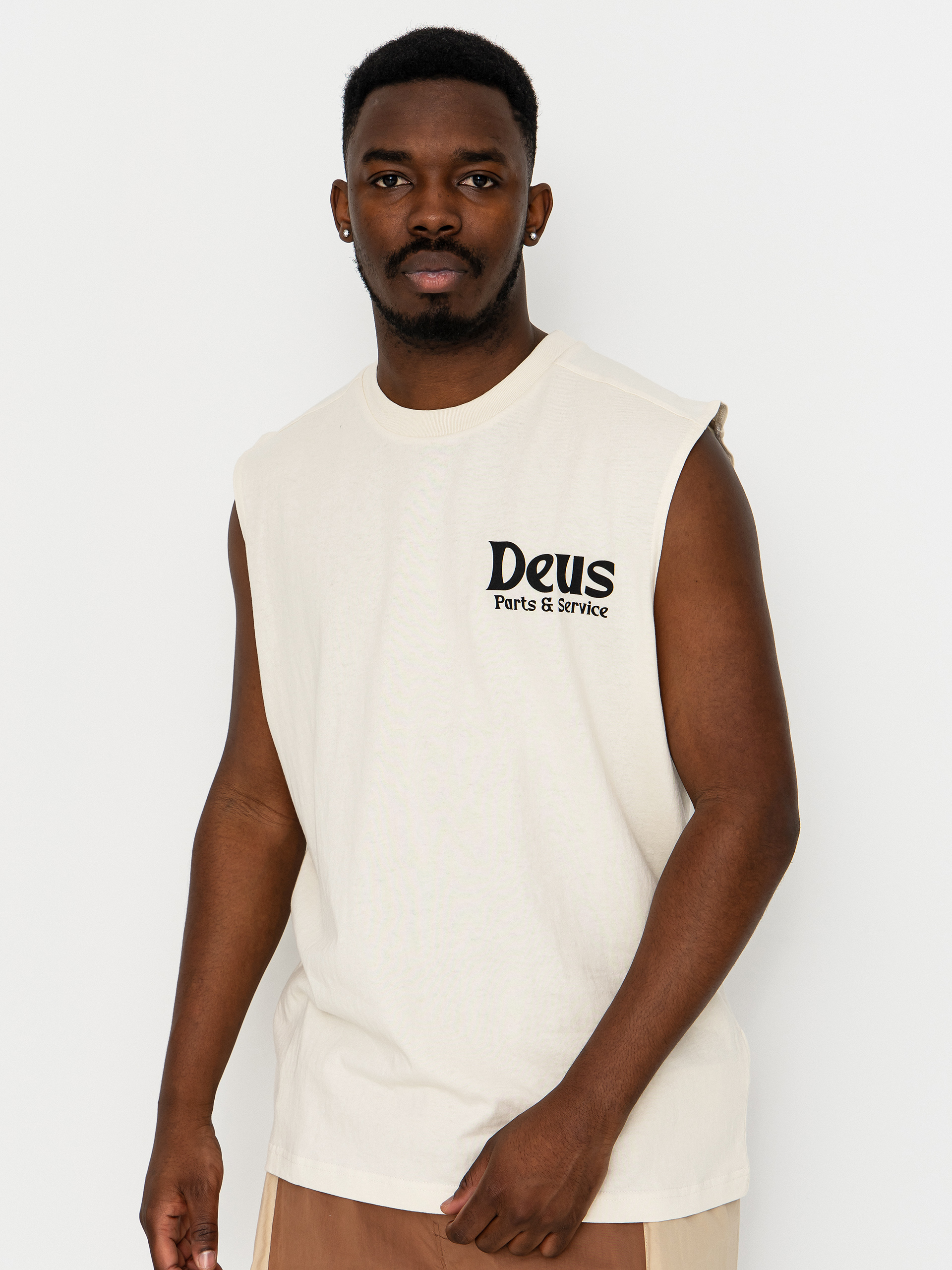 Футболка Deus Ex Machina Knucklebones Muscle (dirty white)